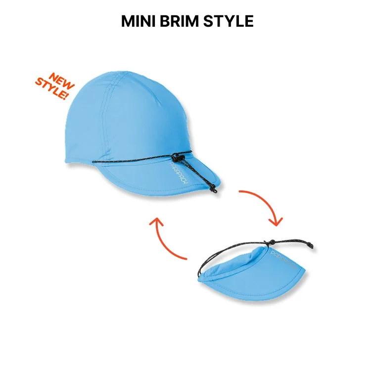 Parapack 5P, running, cycling hat, minimal style, foldable and slim, UPF 50, quick dry and all day comfort headwear.