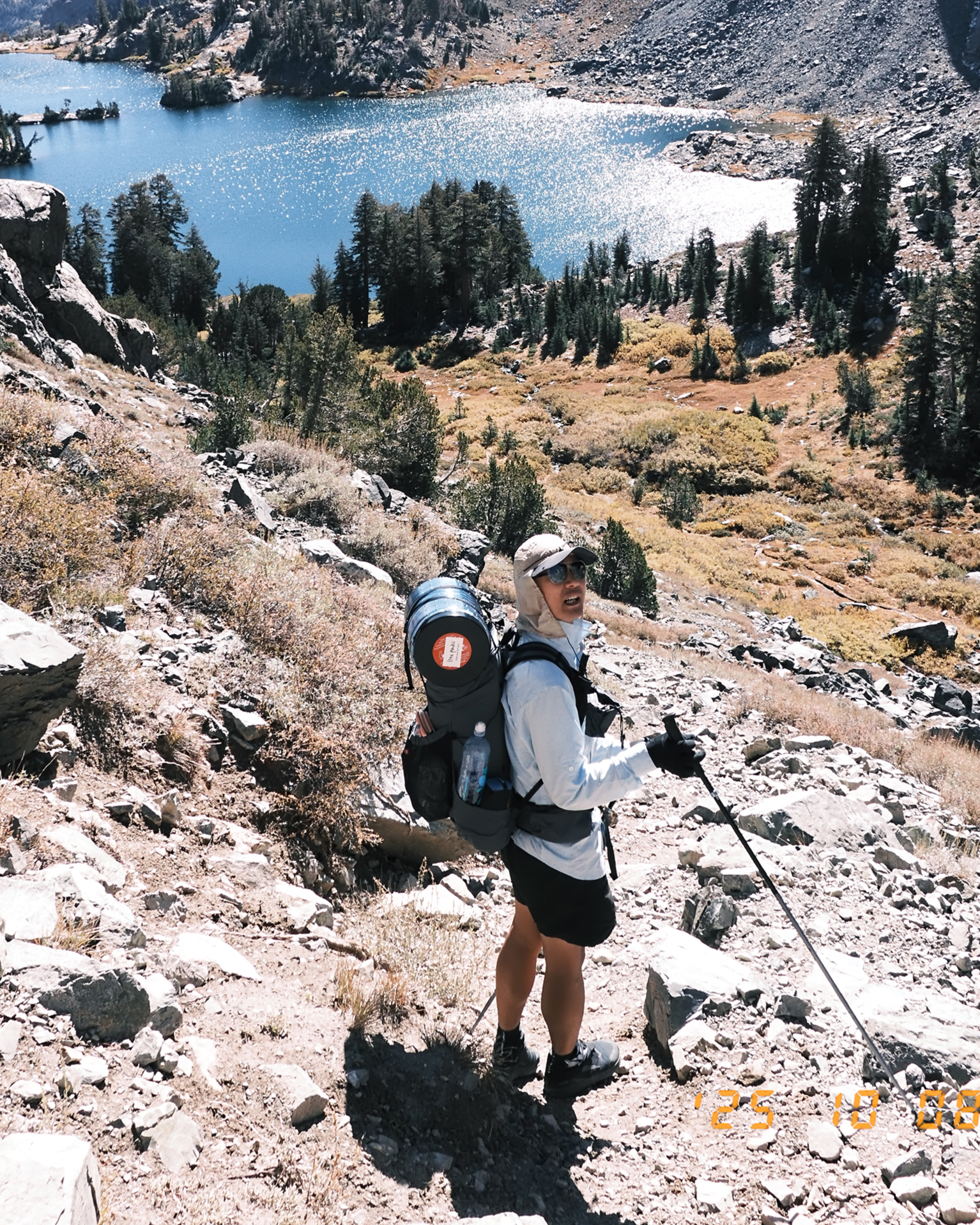 UPF 50, unisex, Legionnaire style hat for backpacking, hiking, outdoor recreation.