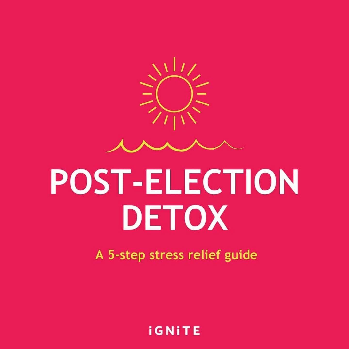 The time is now for radical healing and self care. 🙏🏼 #VoteWithLove

#Repost @ignite_national
・・・
Need a break from the election? Swipe to see how these five steps can relieve some of that election stress. ➡ ⁠
⁠
Check out the full guide using the l