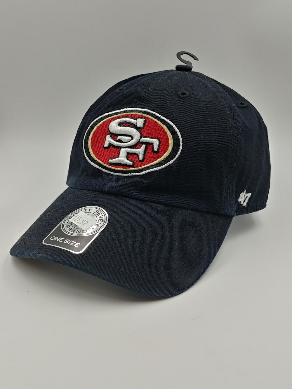 San Francisco 49ers Black Logo '47 Brand Clean Up — Hats N Stuff