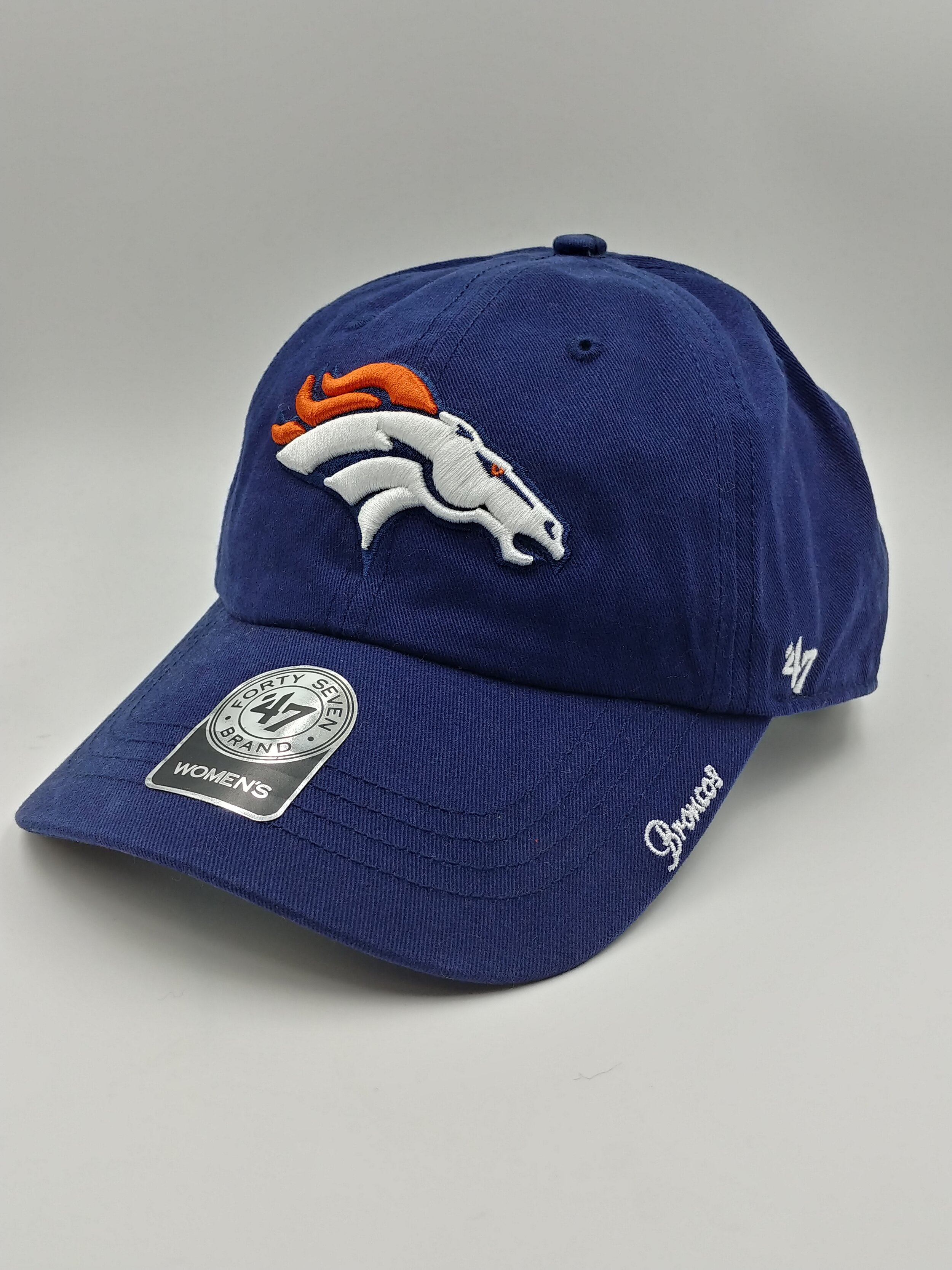 Denver Broncos Navy Logo '47 Brand Clean Up — Hats N Stuff