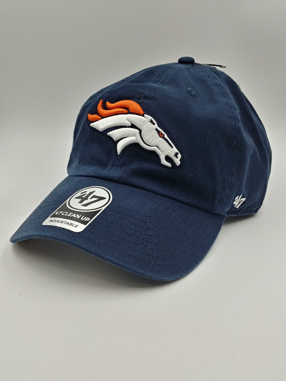 Denver Broncos Navy Logo '47 Brand Clean Up — Hats N Stuff