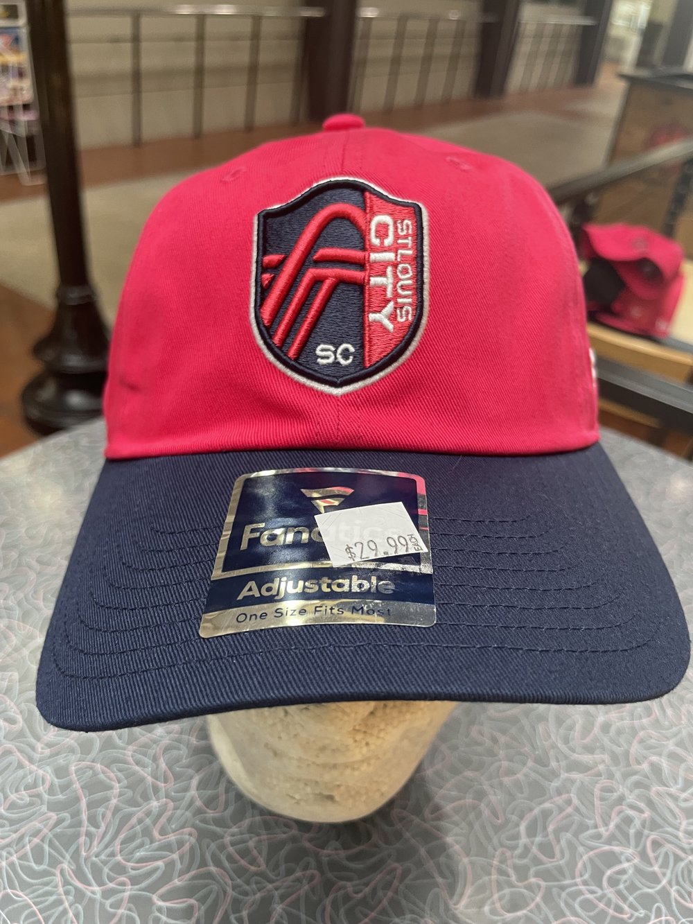 Men's St. Louis City SC New Era Red/Navy Two-Tone 9FIFTY Snapback Hat