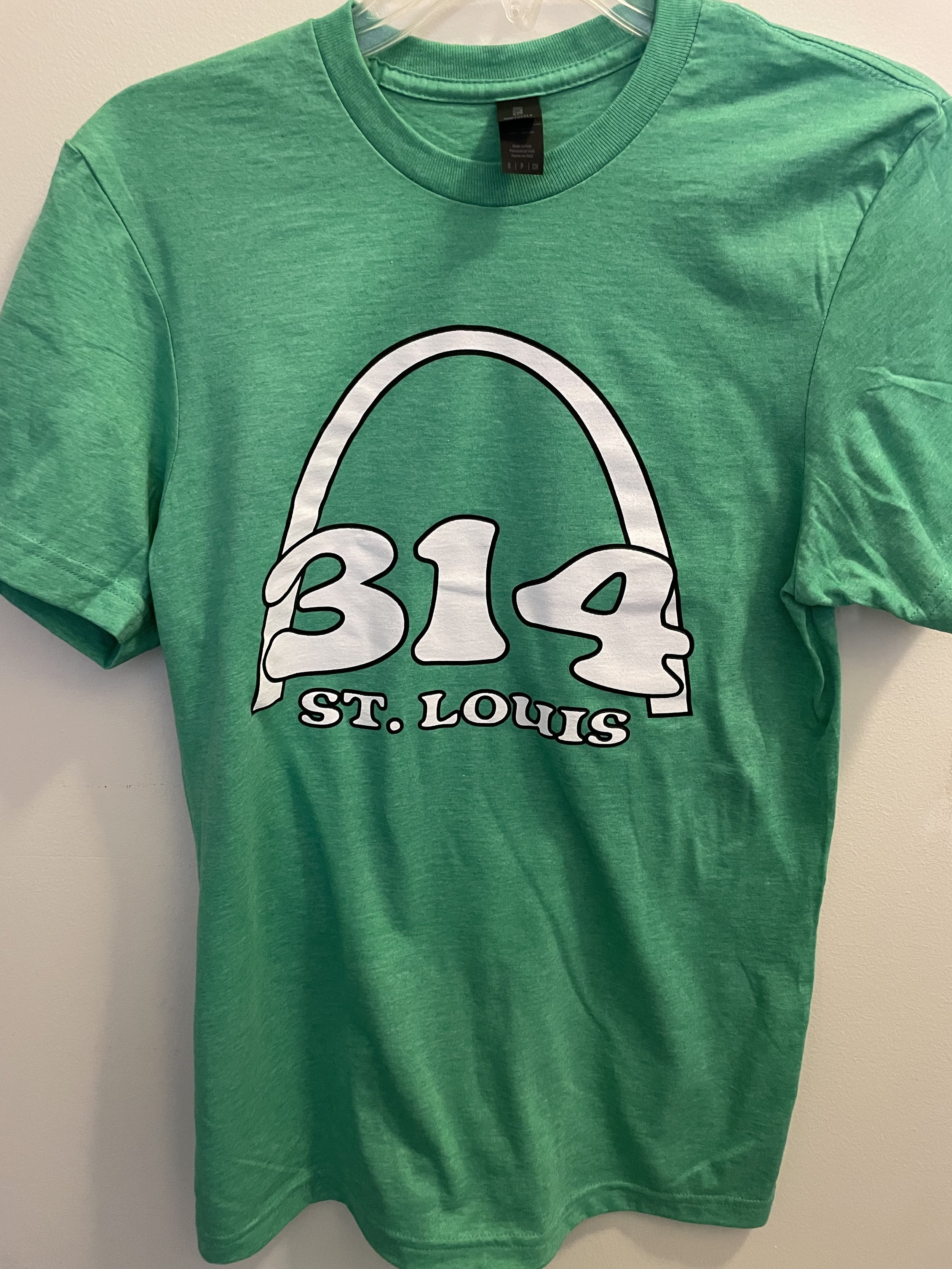 STL 314 bi blend tee heather green