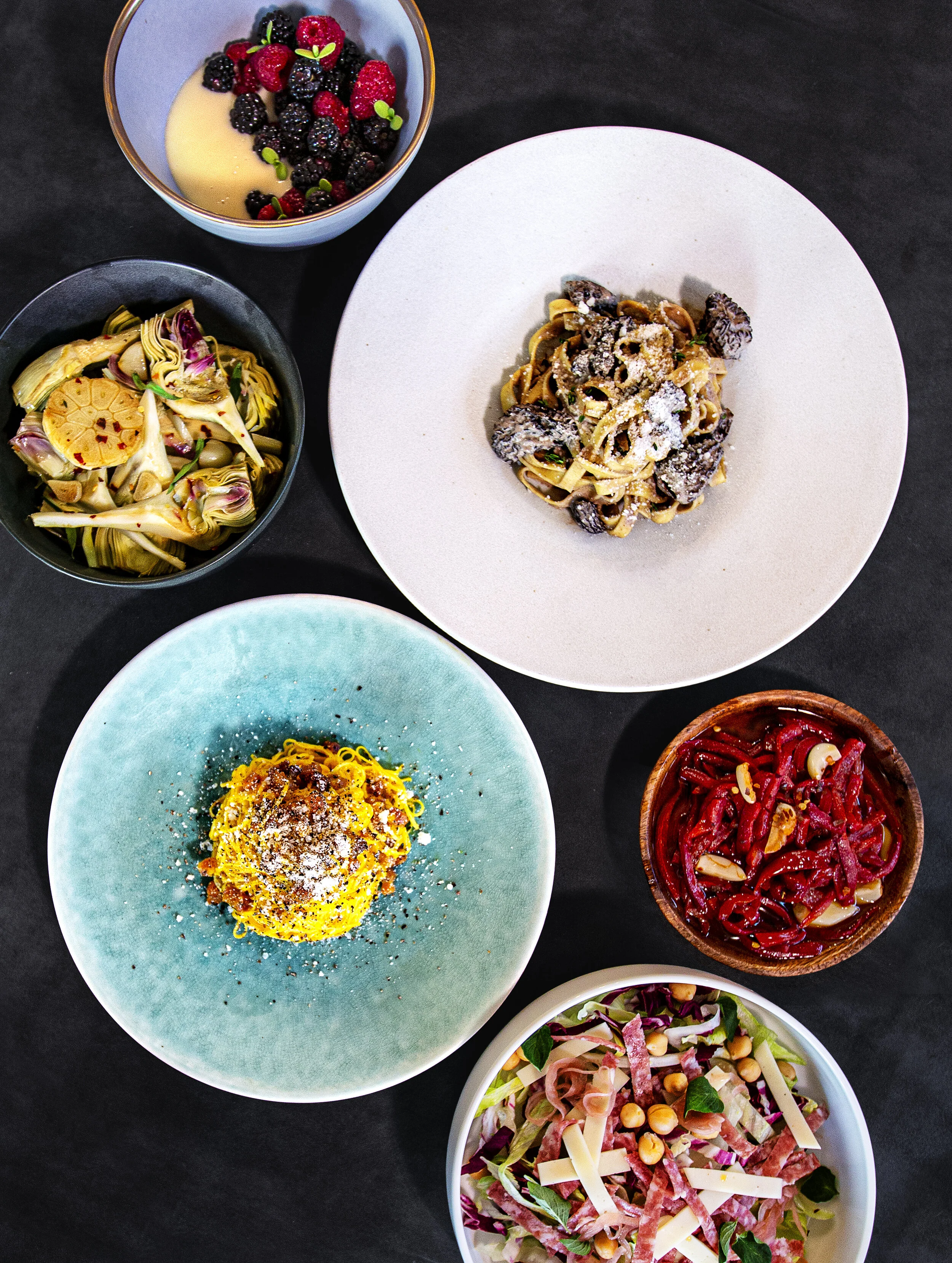 Pasta Duo & Chopped Salad