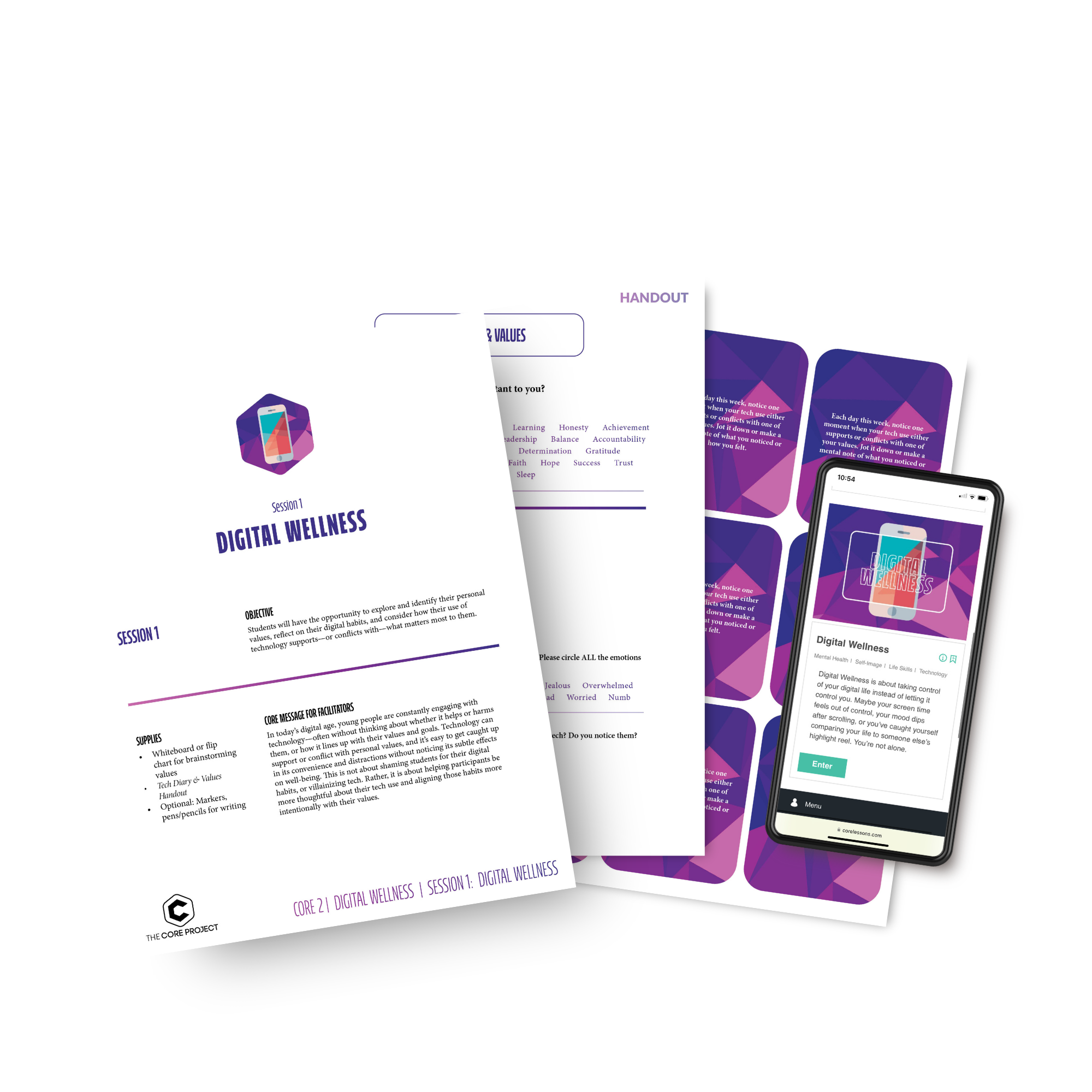 Digital Wellness small-group curriculum for middle and high school students