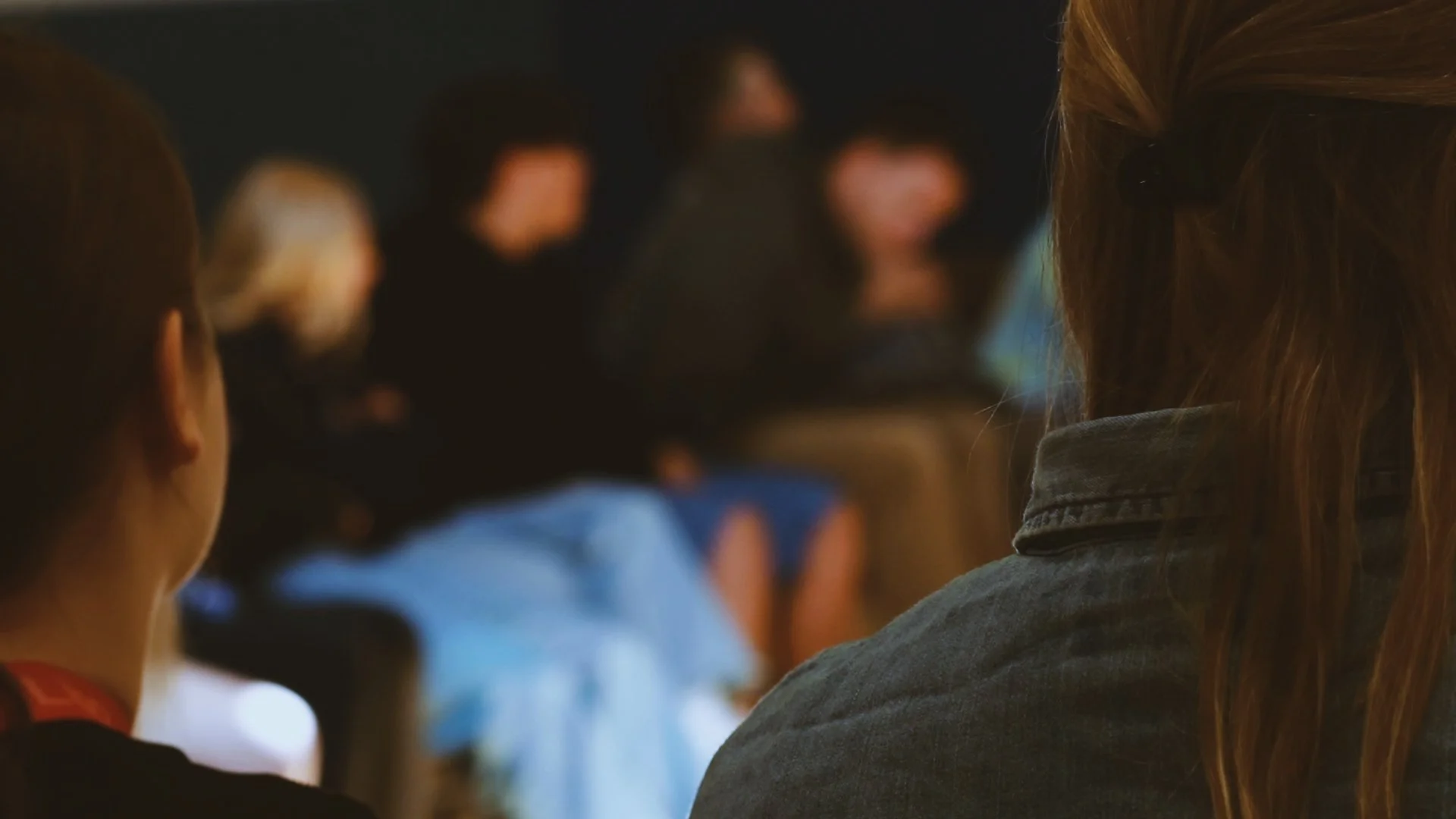 Educators gathered together in a school setting