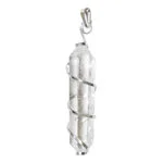 Silver Twist Point Pendant - Clear Quartz
