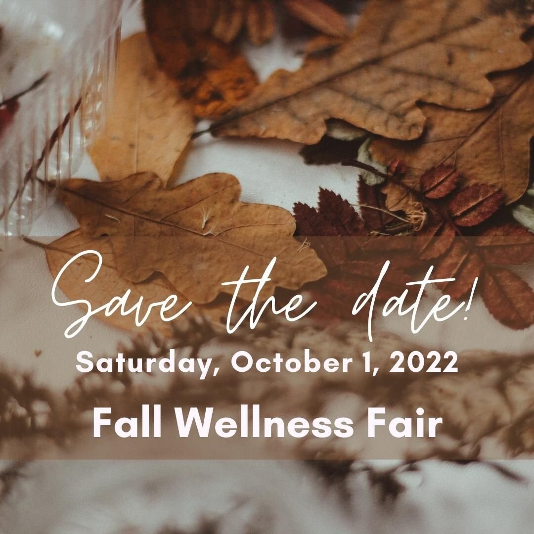 🤩 Save the Date! October 1st - Fall Wellness Fair!

A day for community, wellness and healing ways!

- FREE yoga classes
- FREE wellness sessions
- FREE workshops
- FREE open mic night with s'mores by the fire!
- And lastly shop and meet local vendo