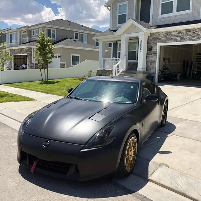 Full Autoflex color change on @naughtycapn 370z from white to satin black  and headlight/tail lights tinted 😈

Dm for business inquires 
#fombanation #cars #carsofinsta #drift #tints #lighttints #wraps #viny #vinylwraps #drift #carlifestyle #dreamca