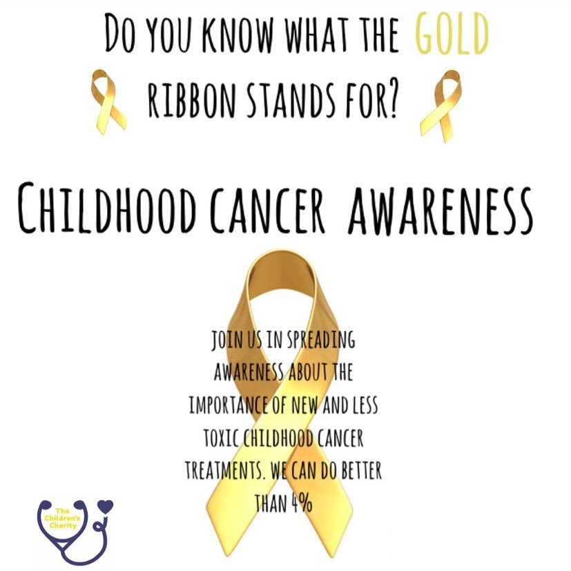 This month is Pediatric Cancer Awareness Month. 💛
 
Let&rsquo;s come together to spread awareness by sharing this post and commenting a 🎗 to show your support for our children battling cancer.

🎗Stay tuned for more about pediatric cancer!! 
💗If y