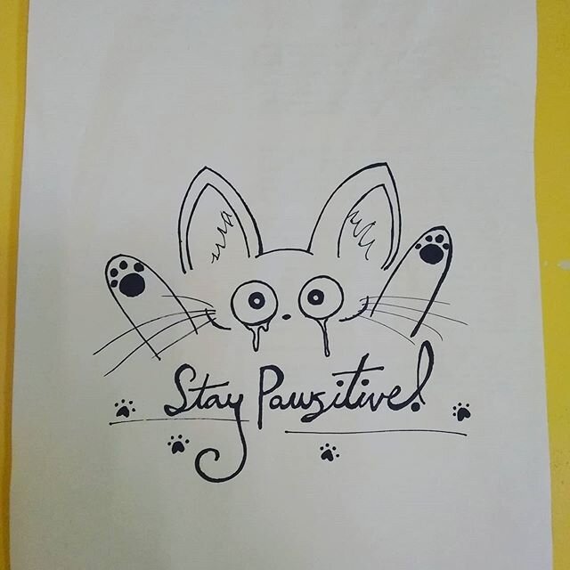 Some hero posted this on the grad student lounge.  #staypawsitive #sendhelp