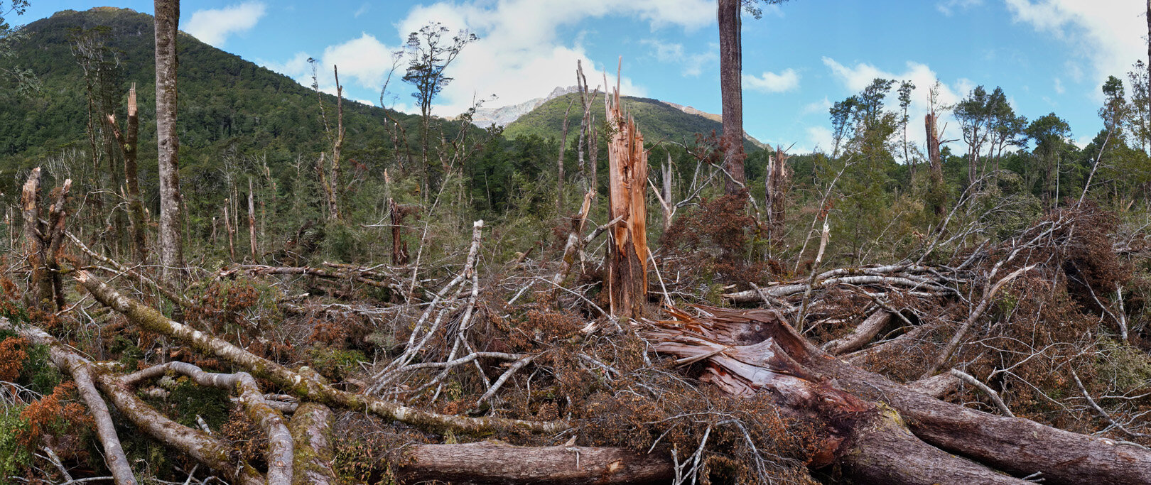 Aftermath of a storm in the Eglinton Valley