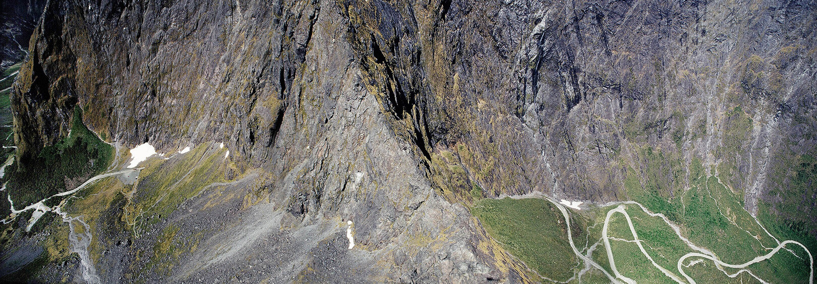 Aerial view of the Homer Saddle and tunnel