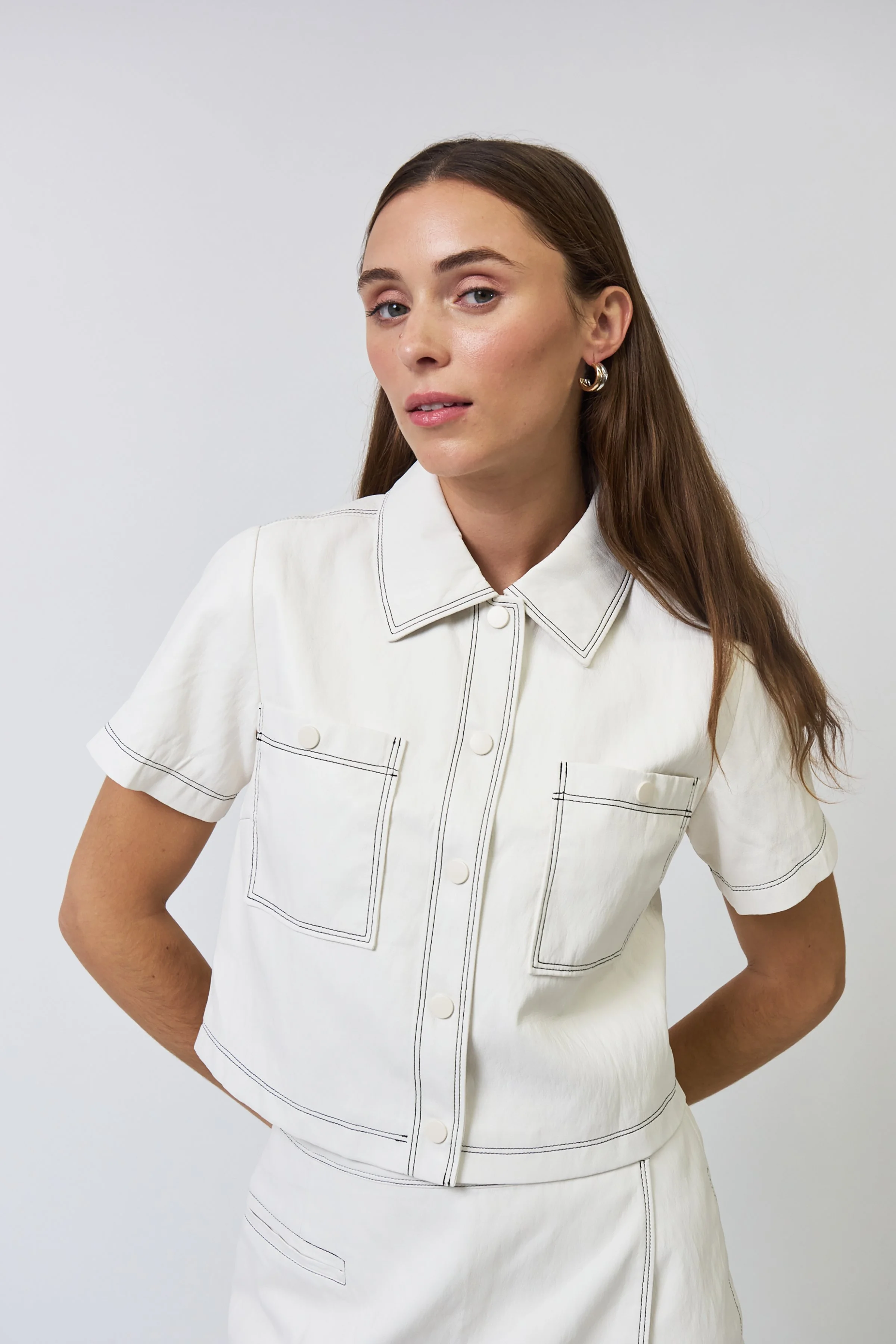 CROPPED SS VEGAN JACKET