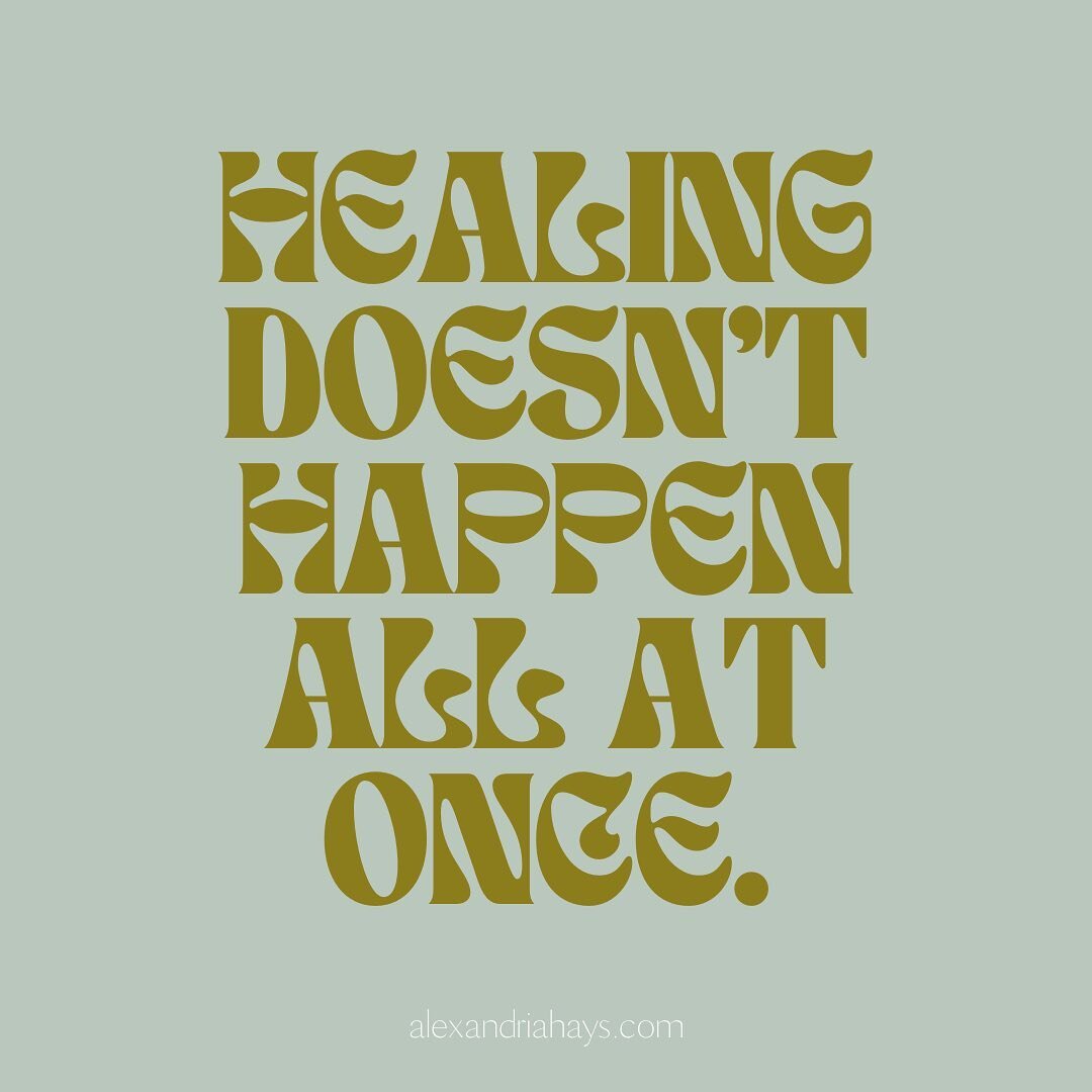 A reminder that healing doesn&rsquo;t happen overnight &amp; it&rsquo;s ok to celebrate yourself along the way! Have patience with yourself. You&rsquo;ve come so far from where you were a year ago, or 3, or 5. You&rsquo;ve done things you didn&rsquo;