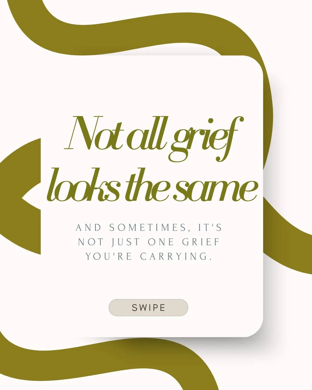 Sometimes we're grieving a person.
Sometimes a relationship. Sometimes a job. 
Sometimes the future we imagined, the version of ourselves we used to be, or the life that changed without our consent.

And sometimes, before we've had the chance to catc