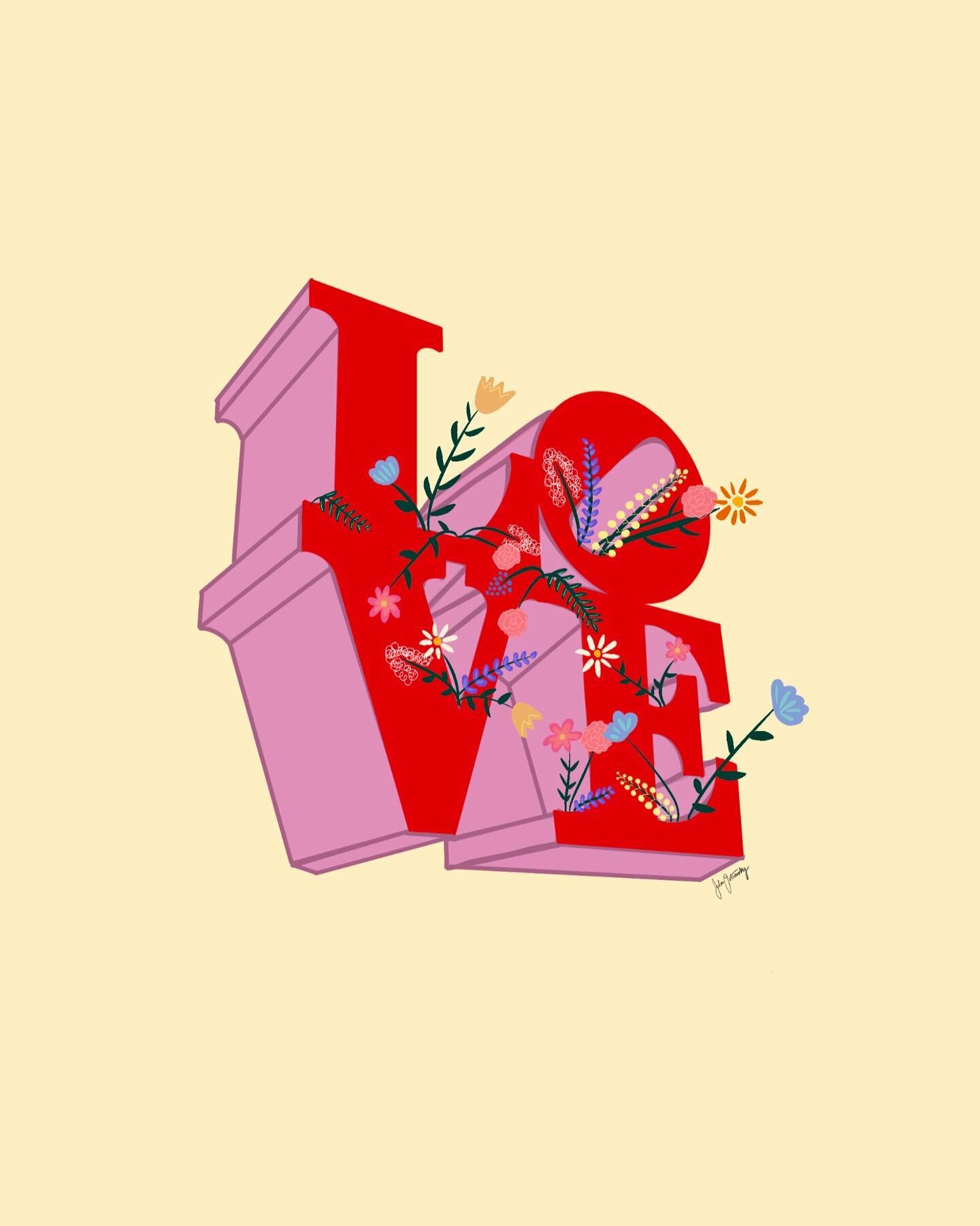 A little love sign action on this lovely Wednesday 💐⁣
.⁣
.⁣
.⁣
#philadelphia #phillyart #phillyprint #lovesign #lovesignart #phillylovesign