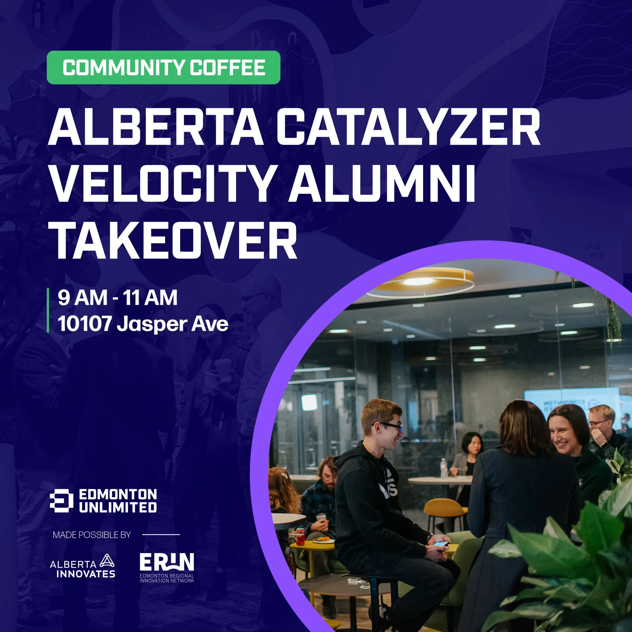 Community Coffee - Alberta Catalyzer Velocity Alumni Takeover