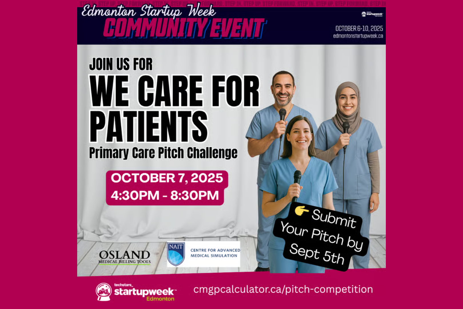 Come Watch Edmonton’s First Frontline Healthcare Pitch Challenge!