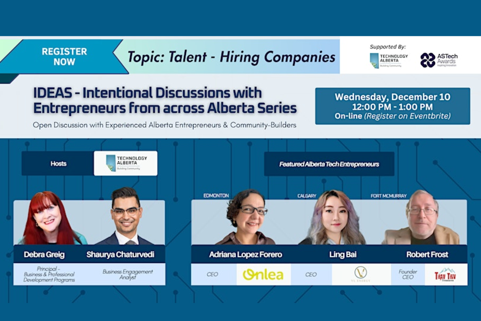 Intentional Discussions with Entrepreneurs from across Alberta Series