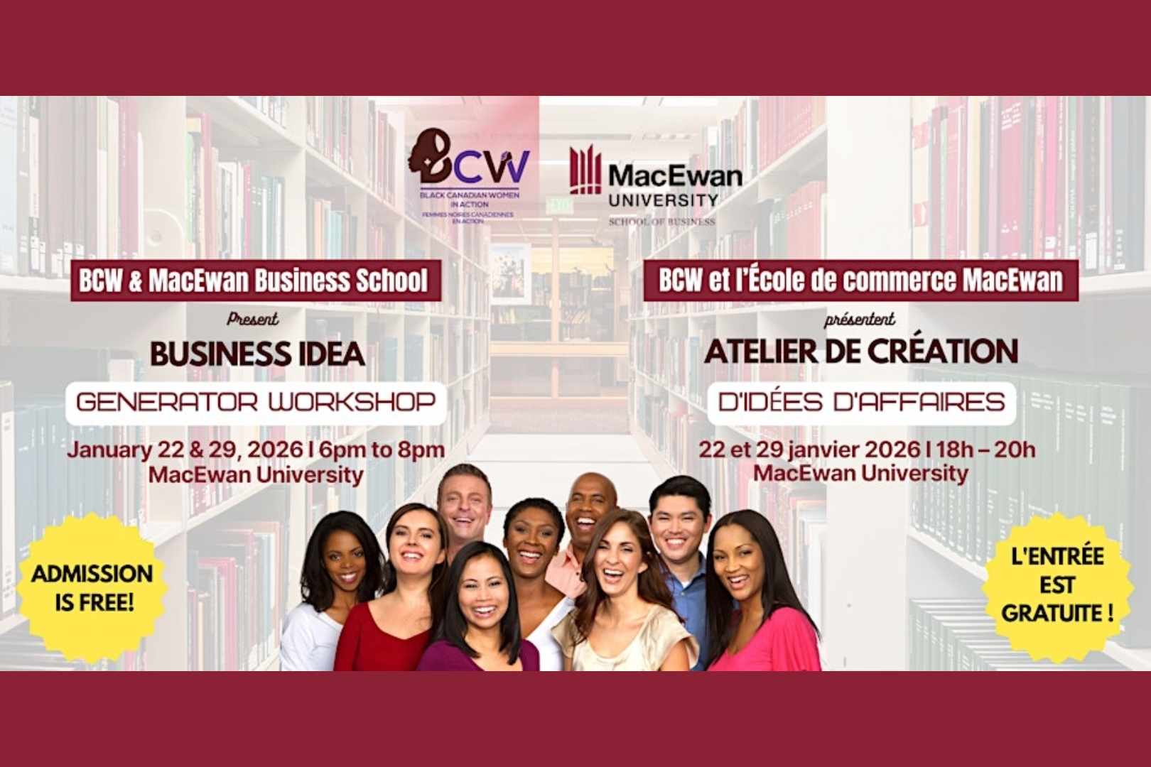 Business Idea Generator Workshop with MacEwan University (Cohort II)