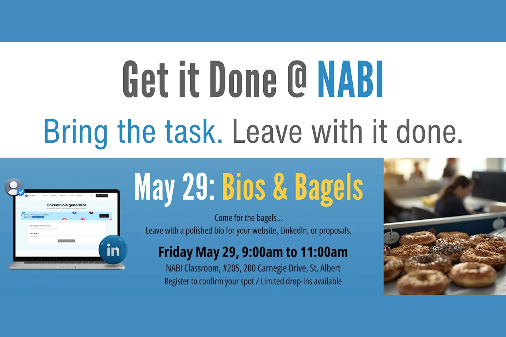 Get it Done @ NABI - Bios &amp; Bagels