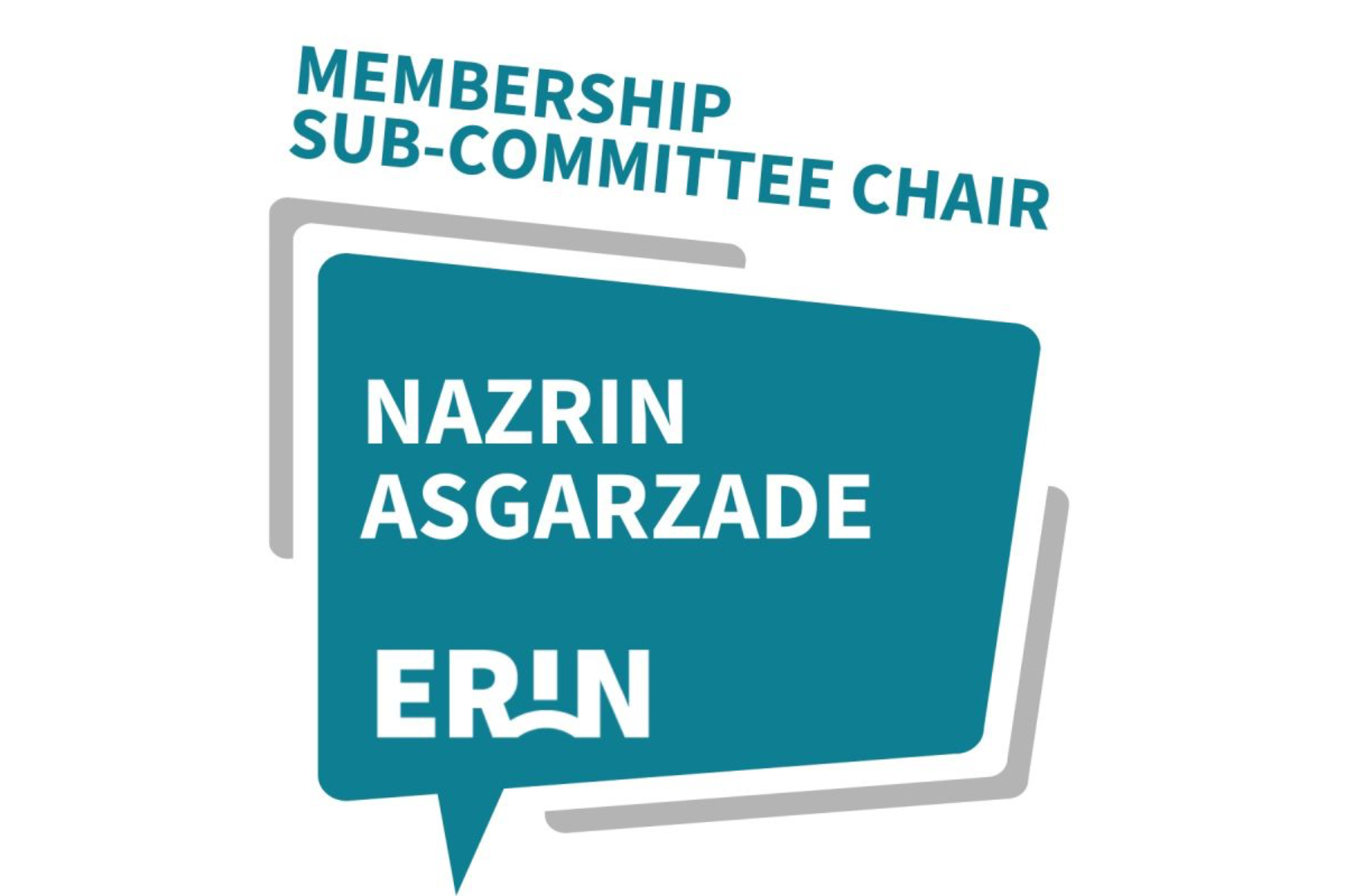 We are pleased to welcome Nazrin Asgarzade as the new Chair of ERIN’s Membership Sub-Committee.