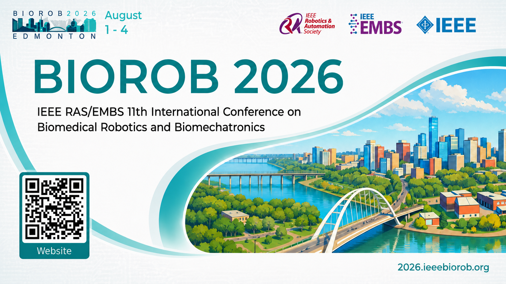 BioRob 2026: IEEE RAS/EMBS 11th International Conference on Biomedical Robotics and Biomechatronics