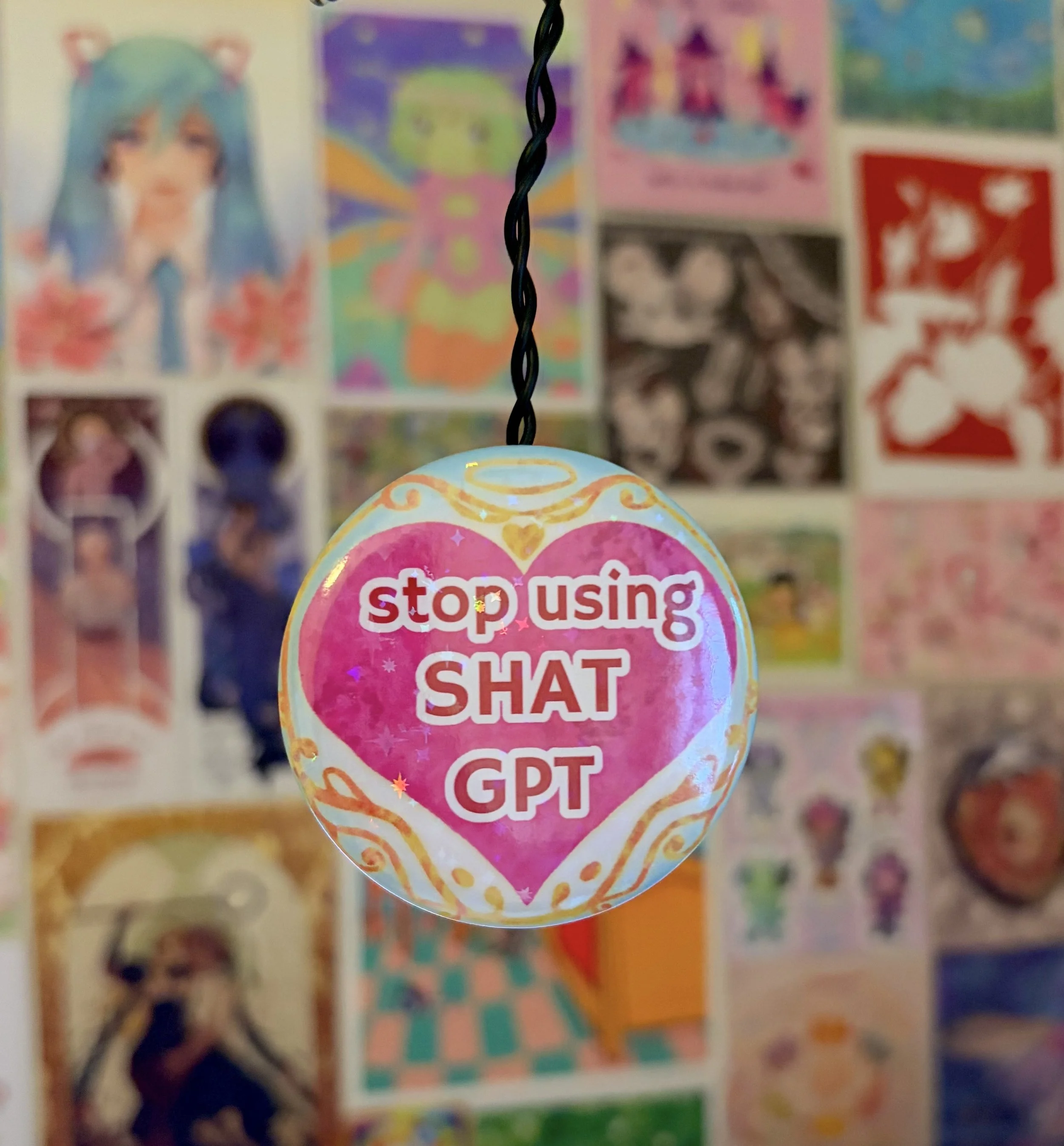 Shat GPT badge | anti ai