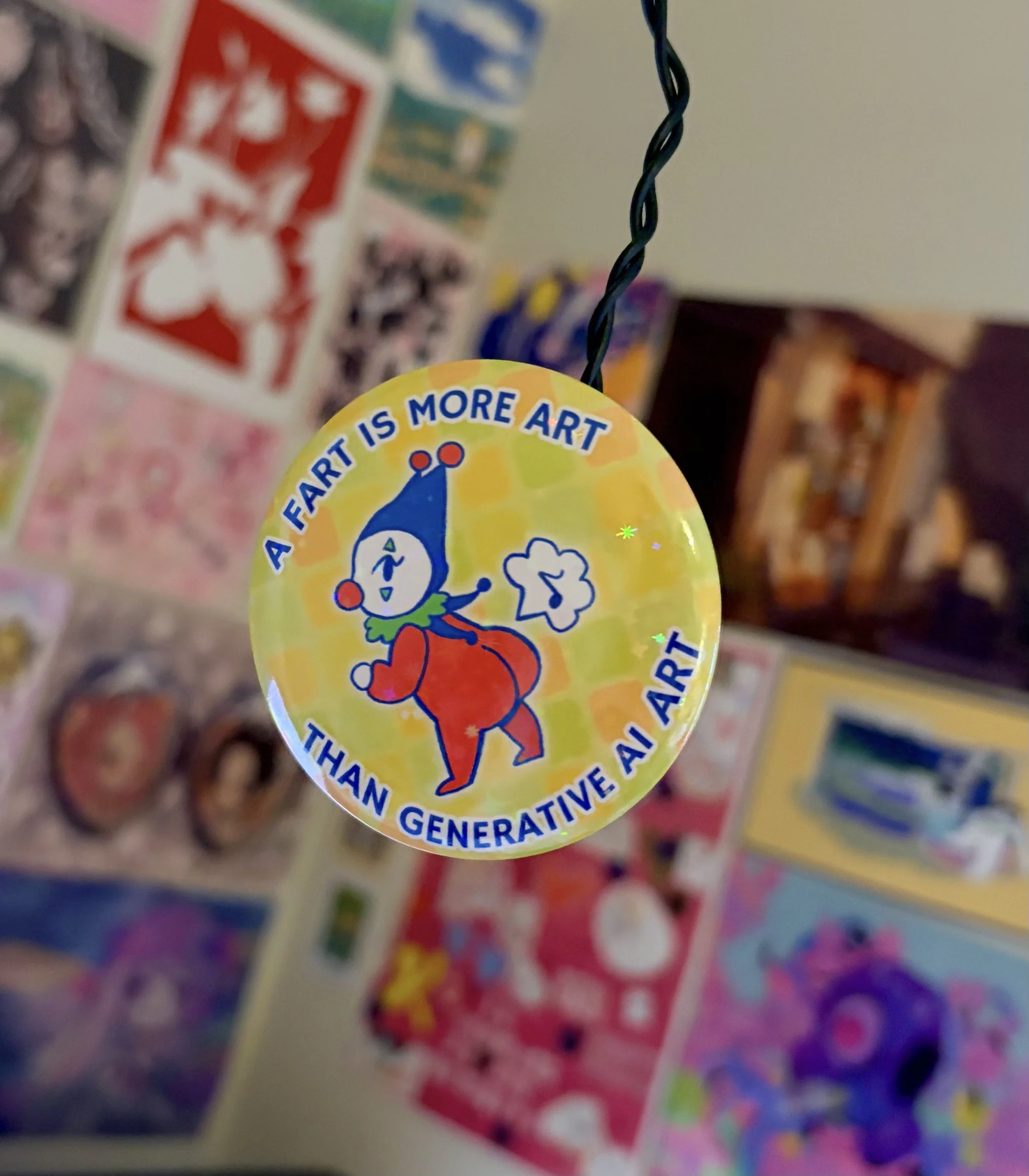 Fart is Art - Badge | Anti AI