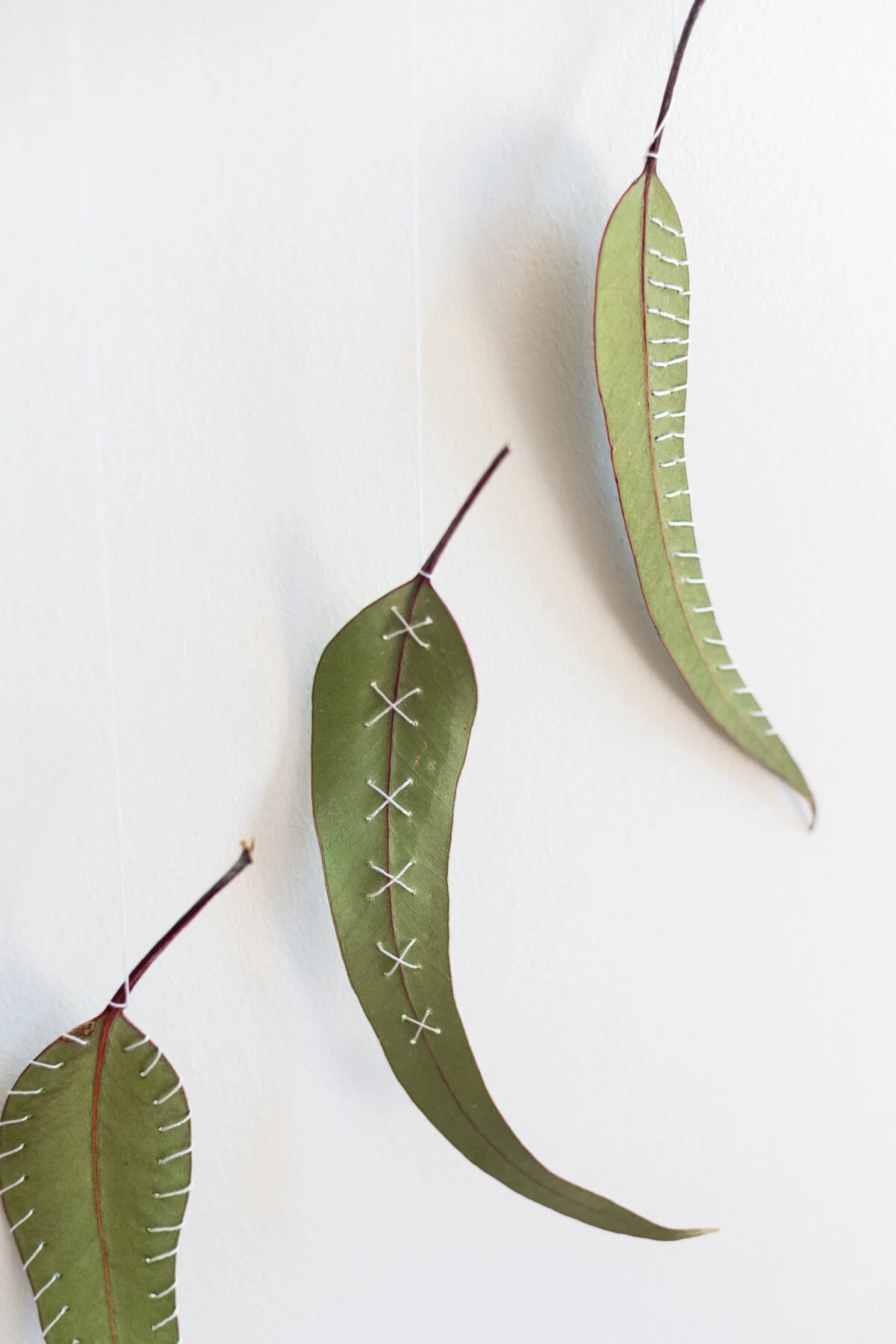 Nature Craft Embroidered Leaves Our World Is Colourful