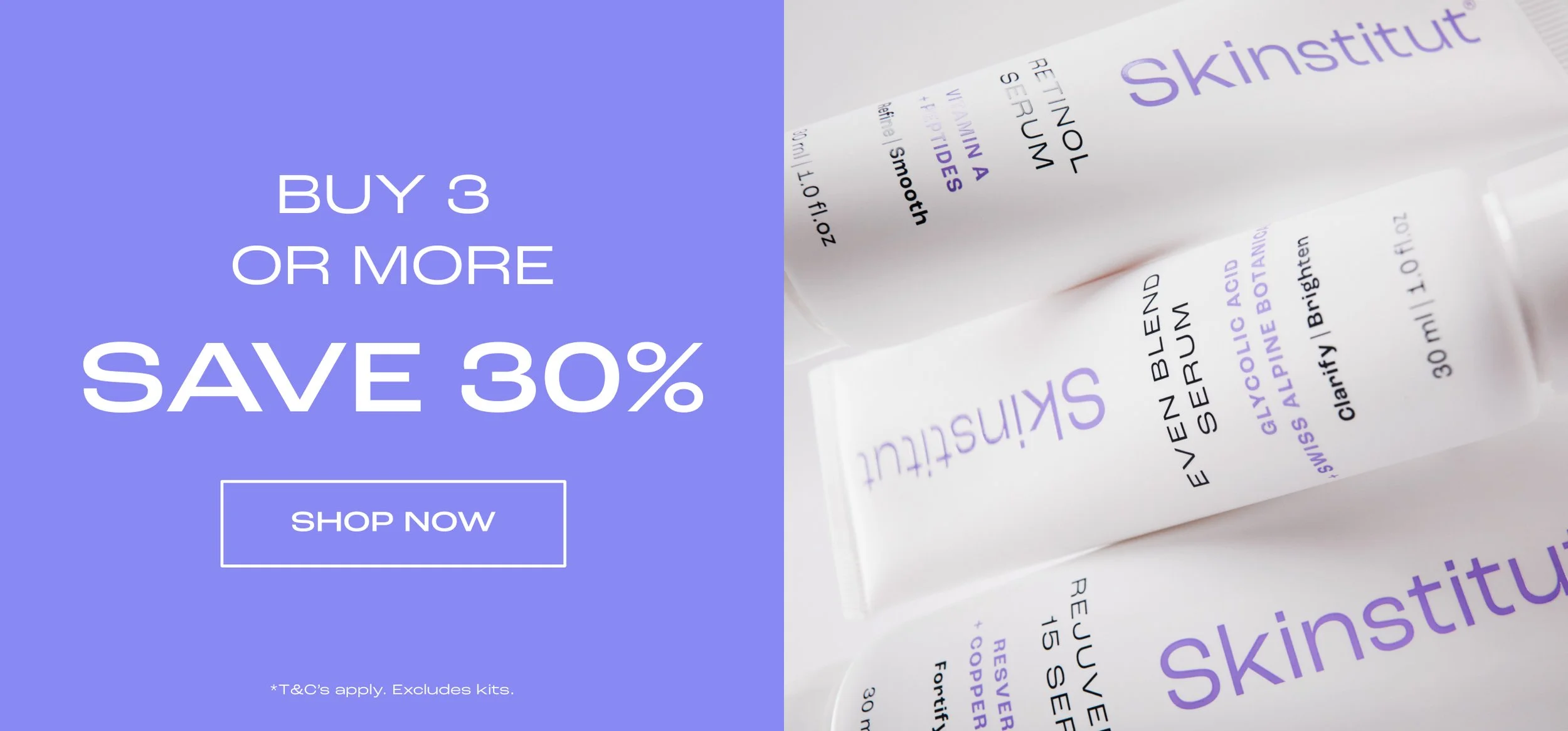 Buy 3 Skinstitut® products and save 30%*
