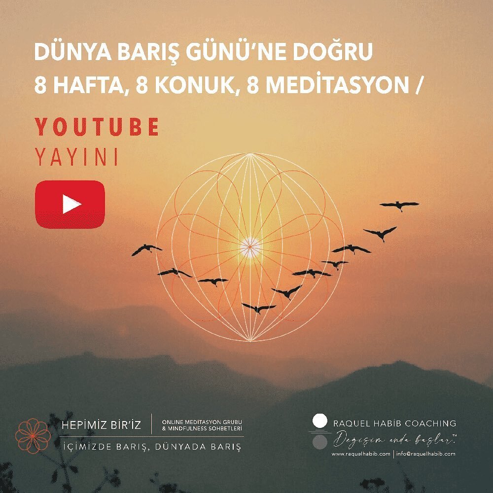 &ldquo;İÇİMİZDE BARIŞ, DÜNYADA BARIŞ&rdquo; &ndash; 21 EYLÜL DÜNYA BARIŞ GÜNÜ ETKİNLİĞİMİZ YOUTUBE KANALIMDA!

Merhaba,

Öncelikle, pandeminin ilk günlerinde başlattığım ve her hafta düzenli olarak sürdürdüğümüz &ldquo;Hep