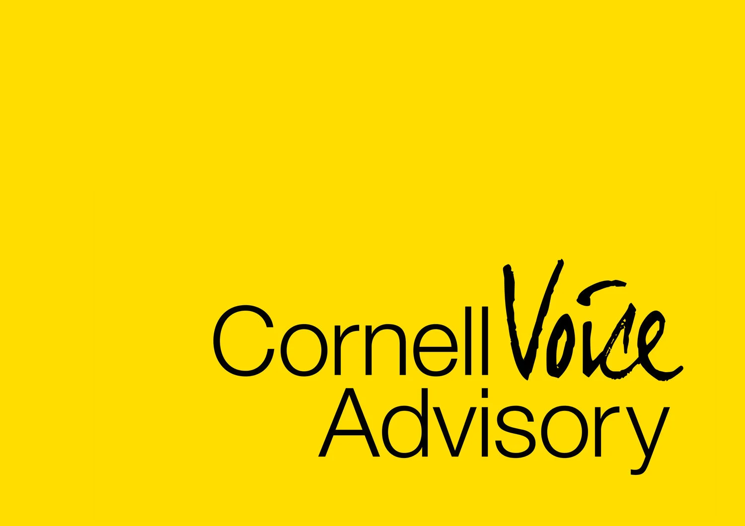 Cornell Voice Advisory