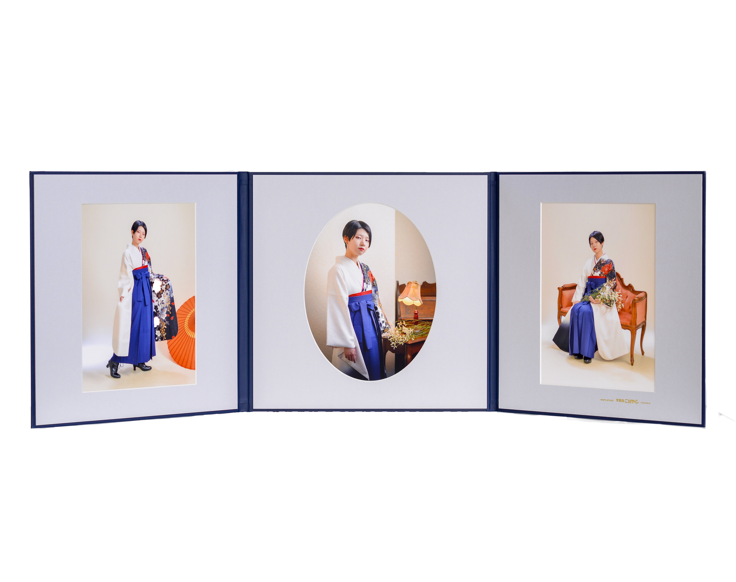 六切り3面台紙　3 ポーズ　¥21,200