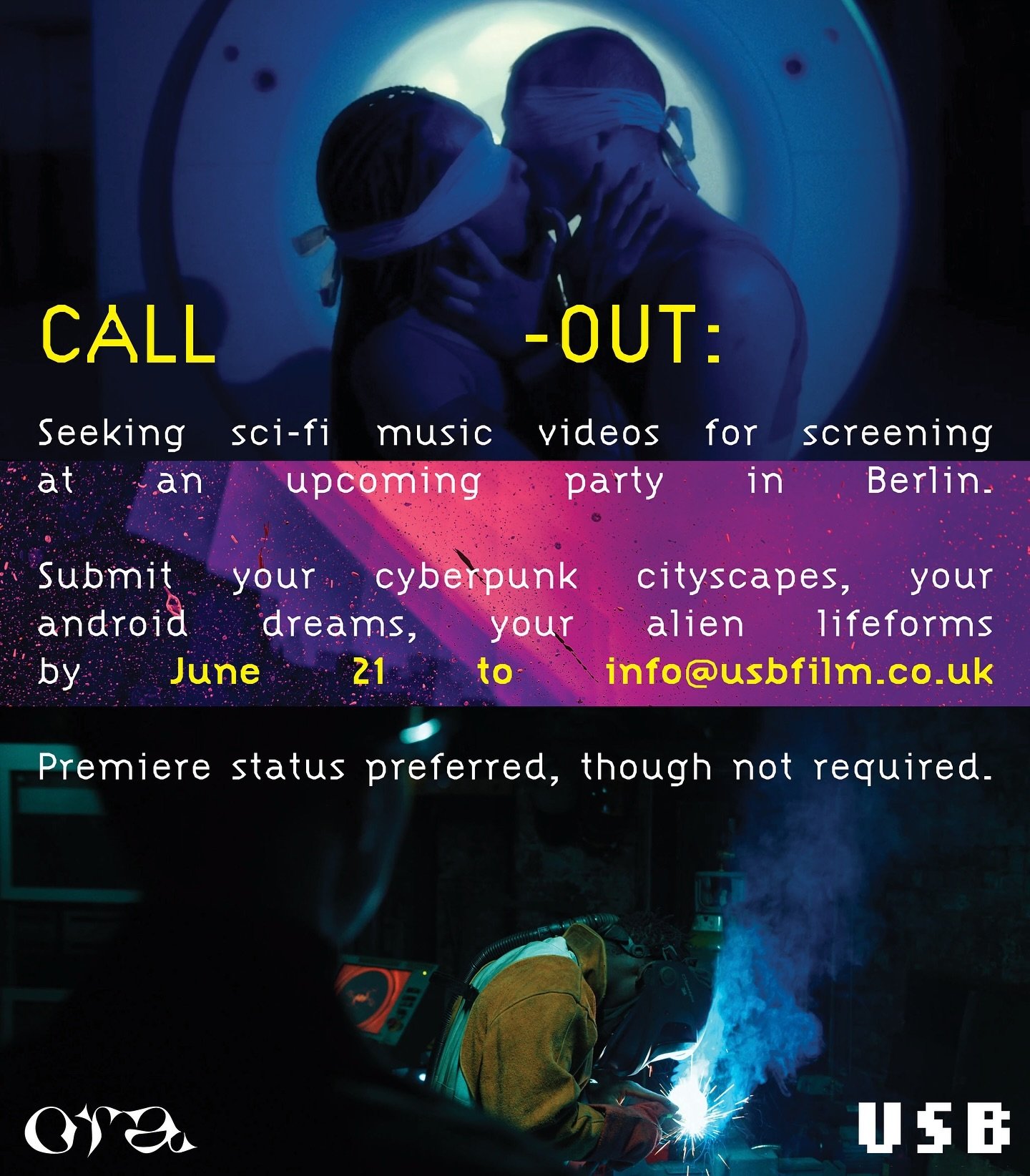 More info on this event will be coming to you through the cyberwaves very soon&mdash; in the meantime, submit your music videos to info@usbfilm.co.uk🖤👾👽