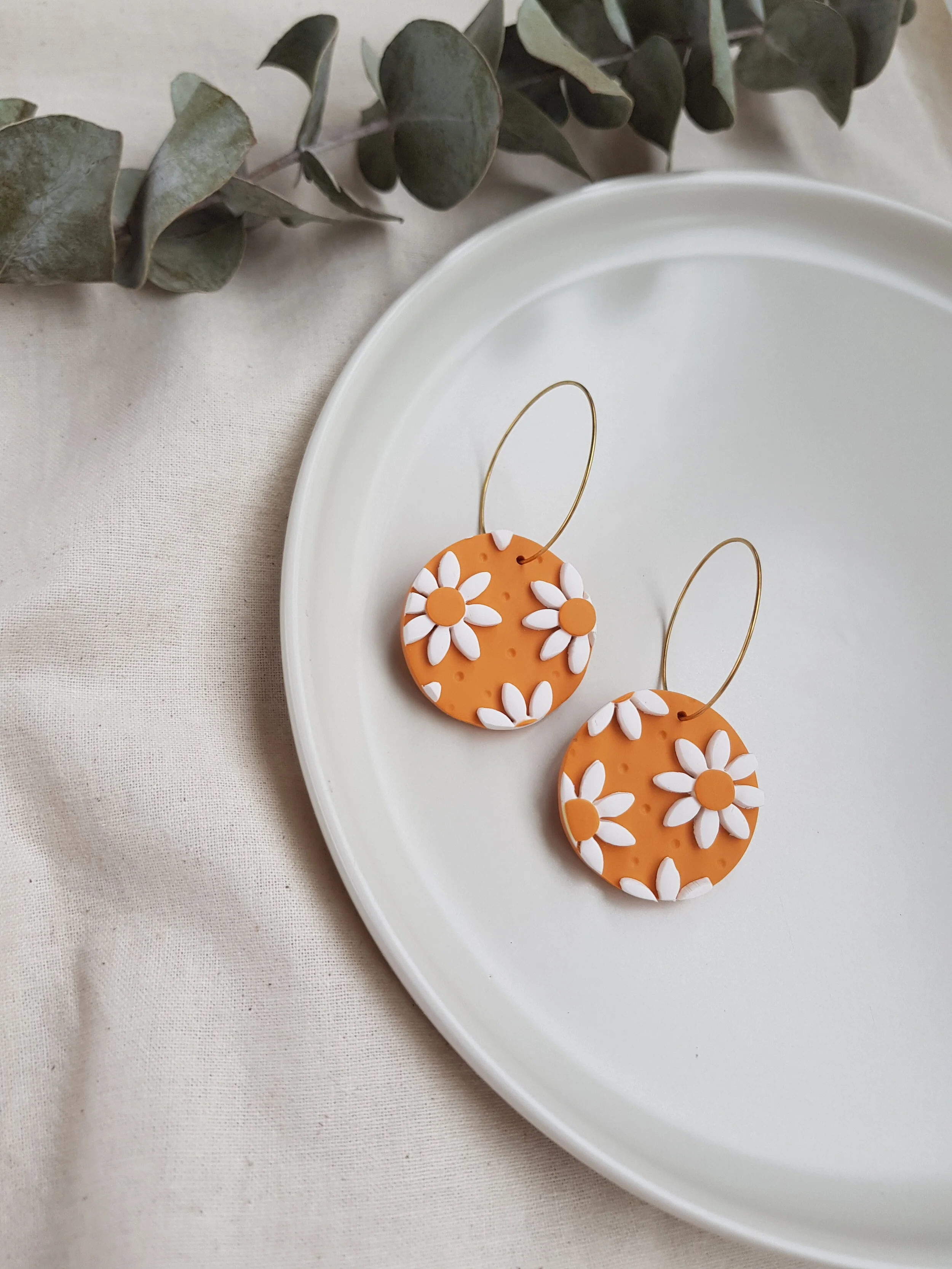 Dewdrop Dangles in "Mustard Daisy"