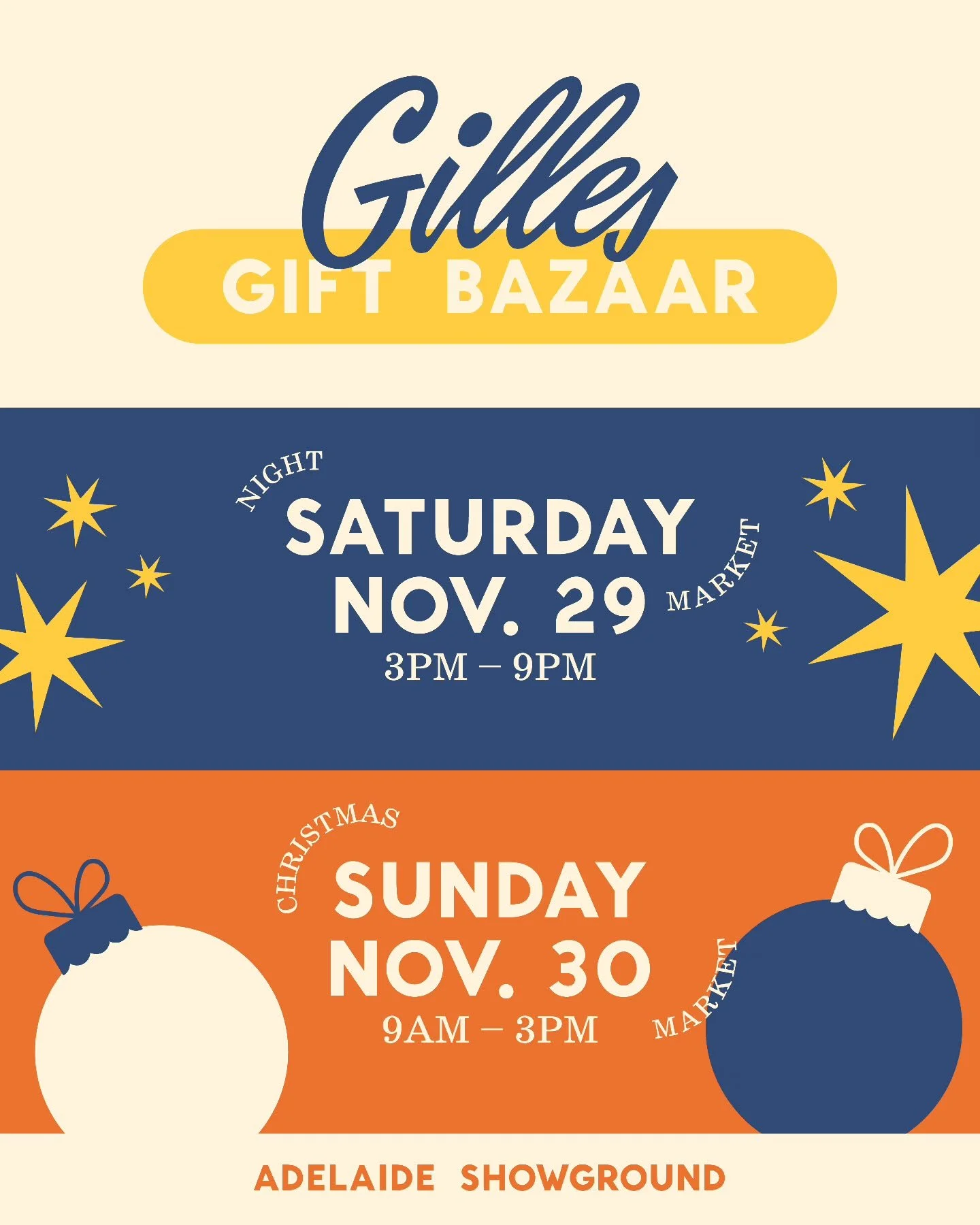 THIS WEEKEND! I'm so excited to be back @gillesatthegrounds for the GIFT BAZAAR! 🥳 This is the best place to be to find all your Chrissy gifts and even some gifts for yourself 😜 

You gotta come along and enjoy the vibe.

Remember Saturday is a Nig