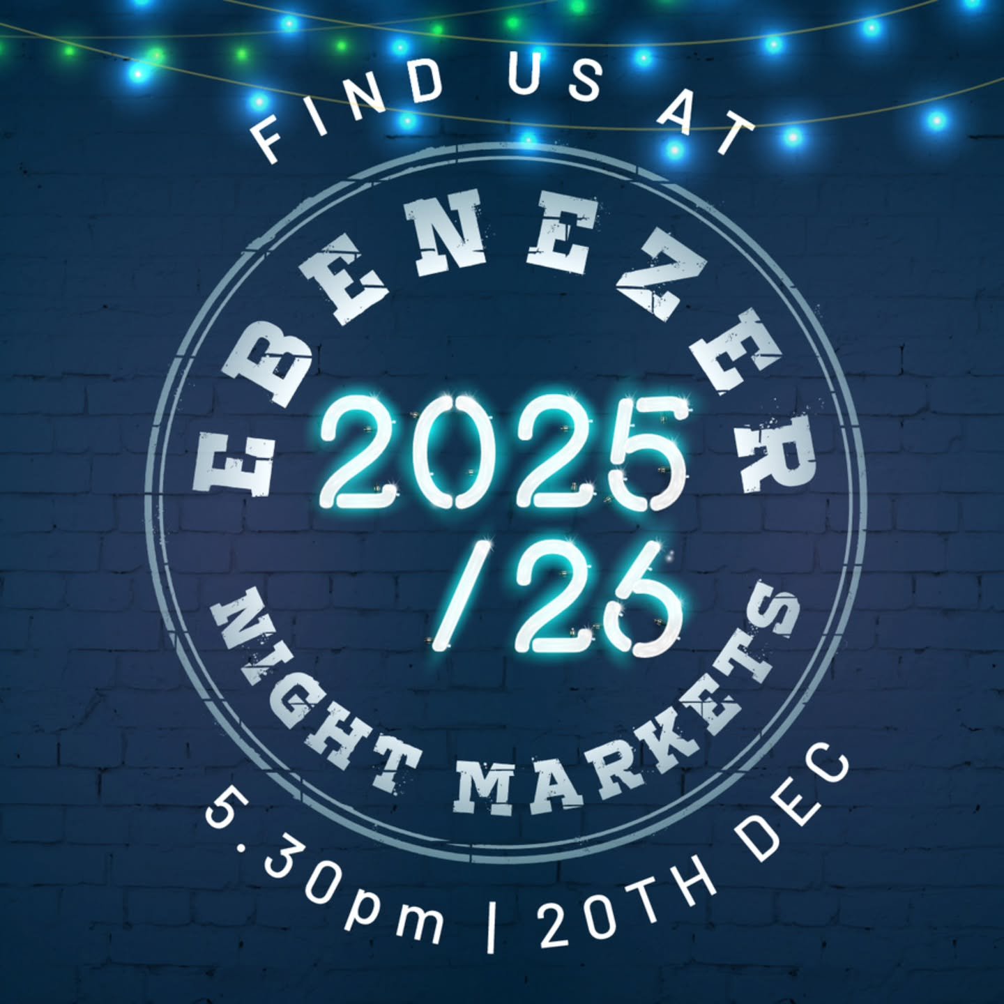 LAST MARKET FOR 2025- TONIGHT 5:30pm-10:30pm @ebenezernightmarkets 🥳🥳

Grab some food, grab a drink, grab your friends and come party with us while you shop your last minute gifts down the East End (just off Rundle Street). 

It's your last chance 