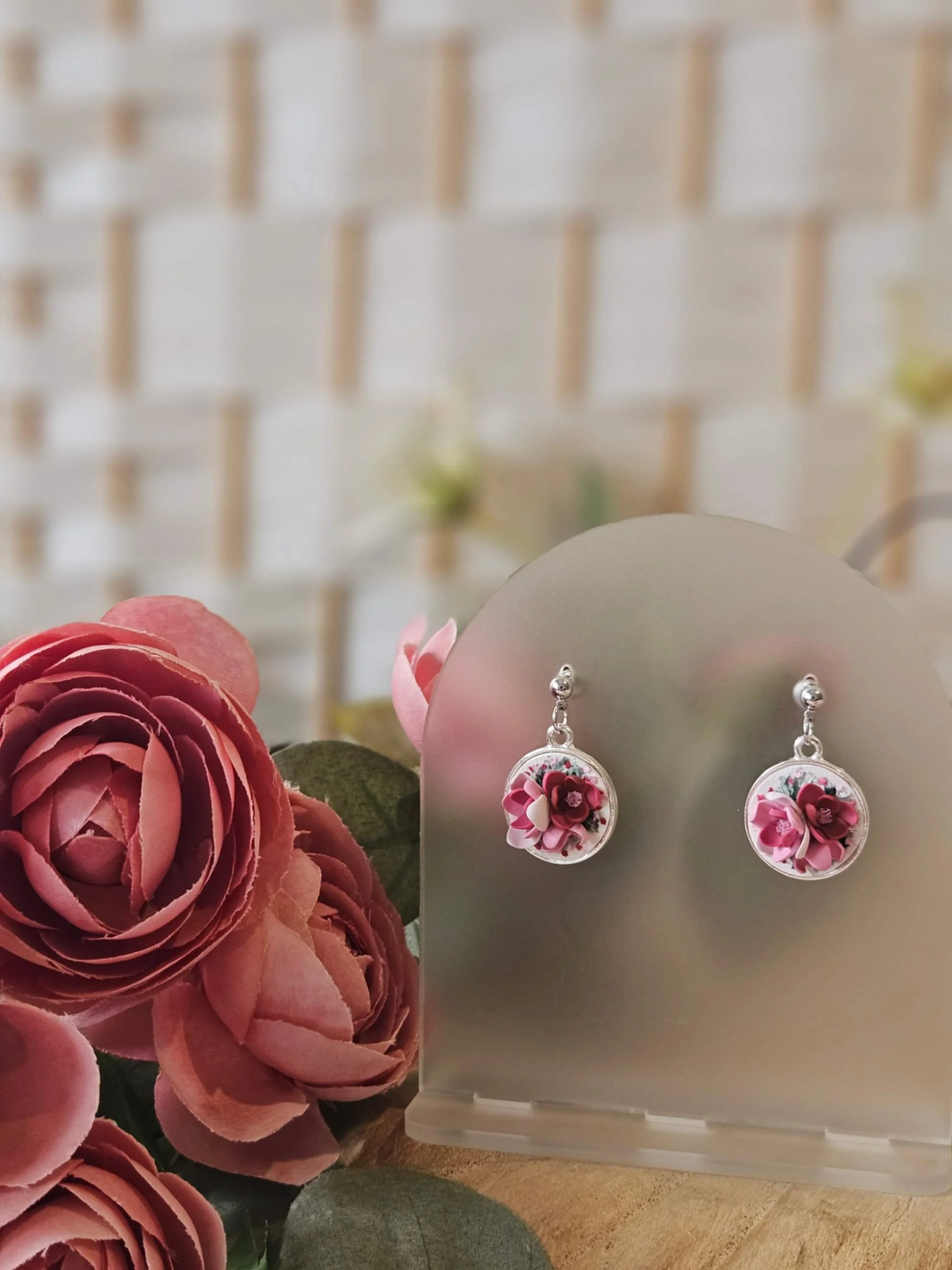 polymer-clay-pink-floral-pendant-earrings-silver-winterberry-boutique-adelaide.jpg