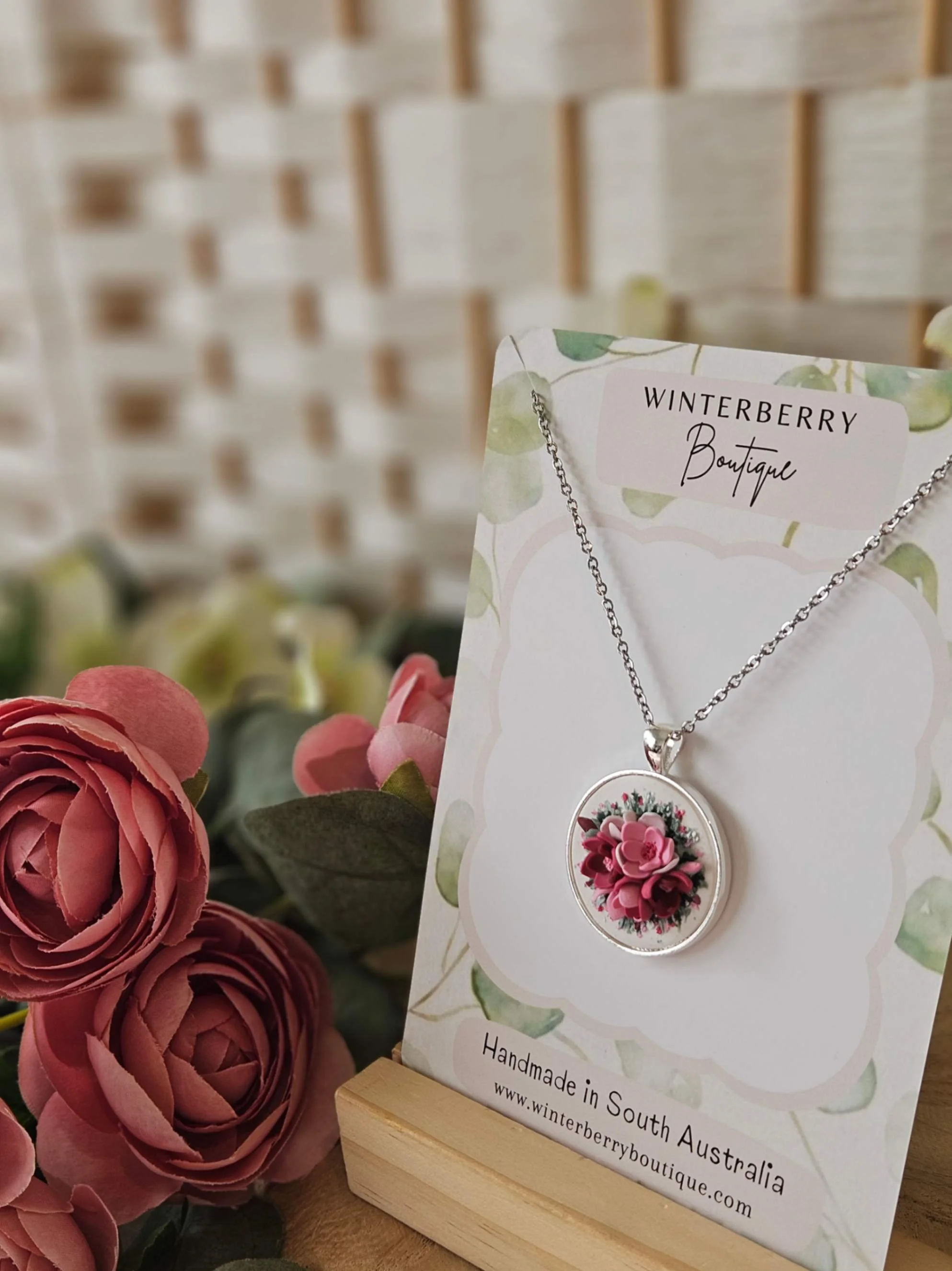 polymer-clay-pink-floral-pendant-necklace-silver-winterberry-boutique-australia.jpg