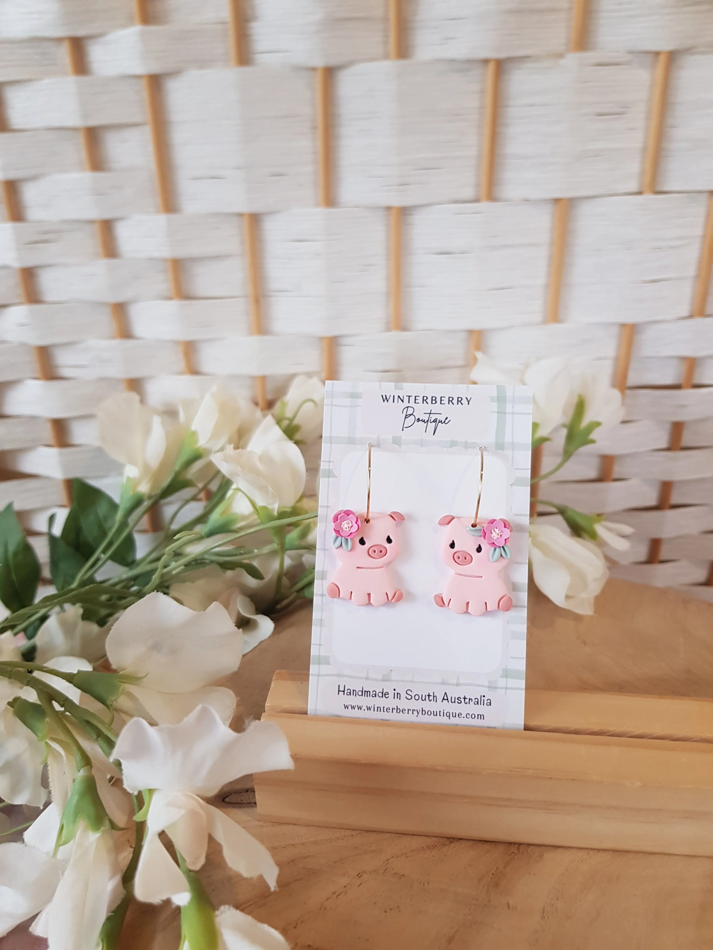 polymer-clay-floral-piggy-earrings-south-australia.jpg