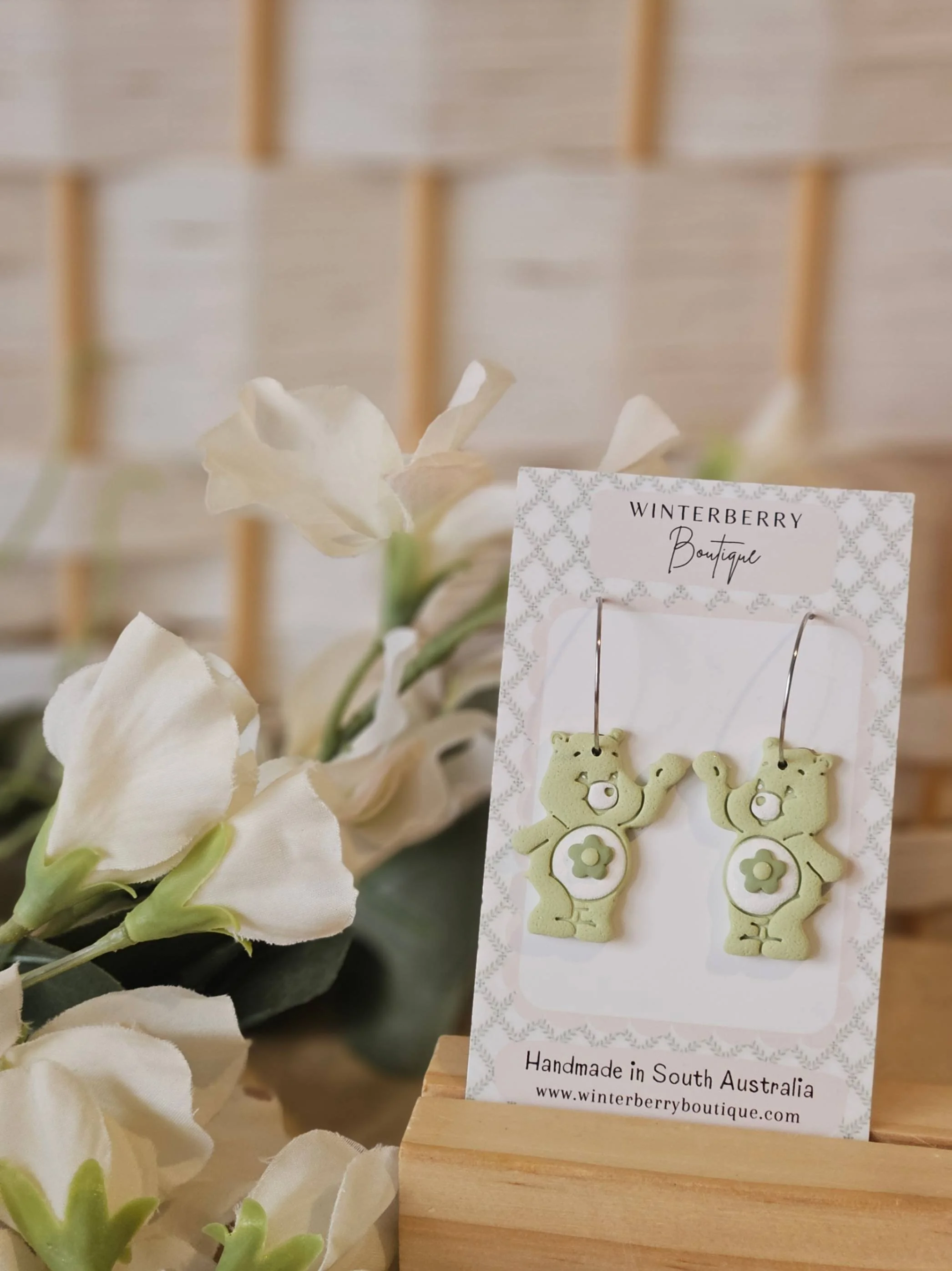 polymer-clay-green-care-bear-earrings-small-winterberry-boutique-australia.jpg