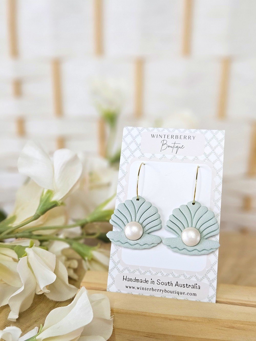 mint-julep-seashell-pearl-earrings-polymer-clay-winterberry-adelaide.jpg
