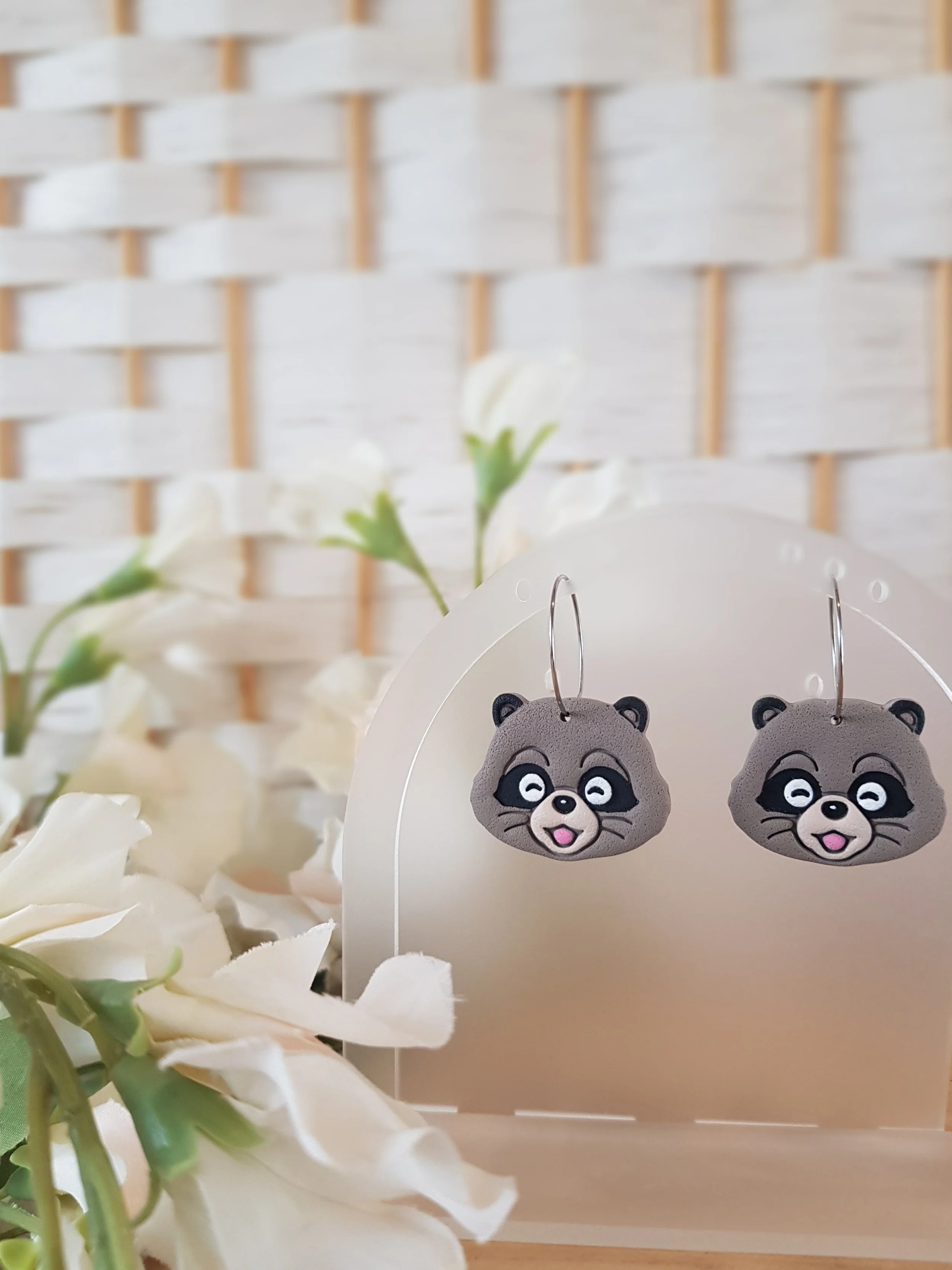 polymer-clay-pompoko-raccoon-earrings-adelaide.jpg