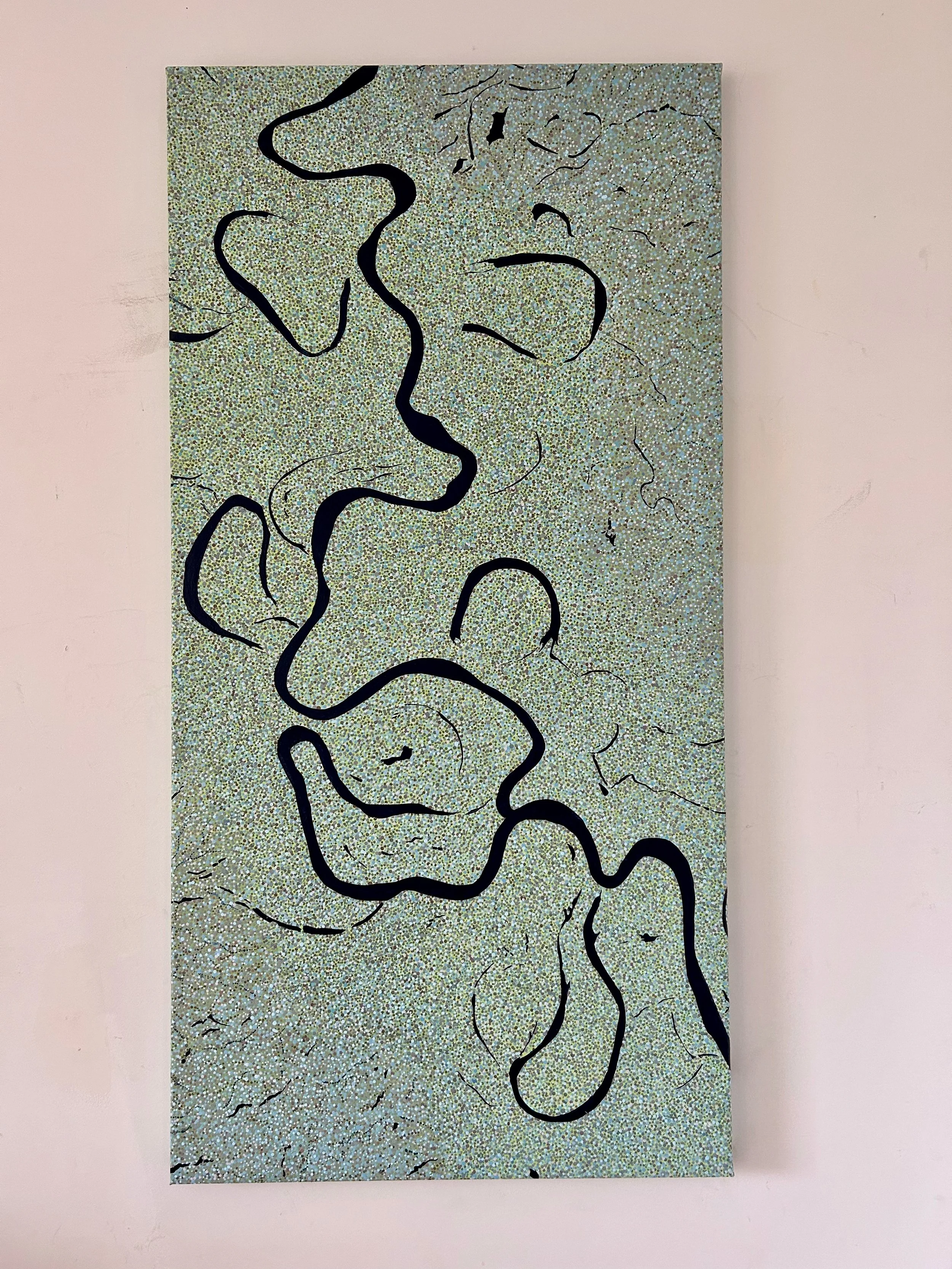 Work 252:  Jurua River.  2025.   152 x 76 cms.