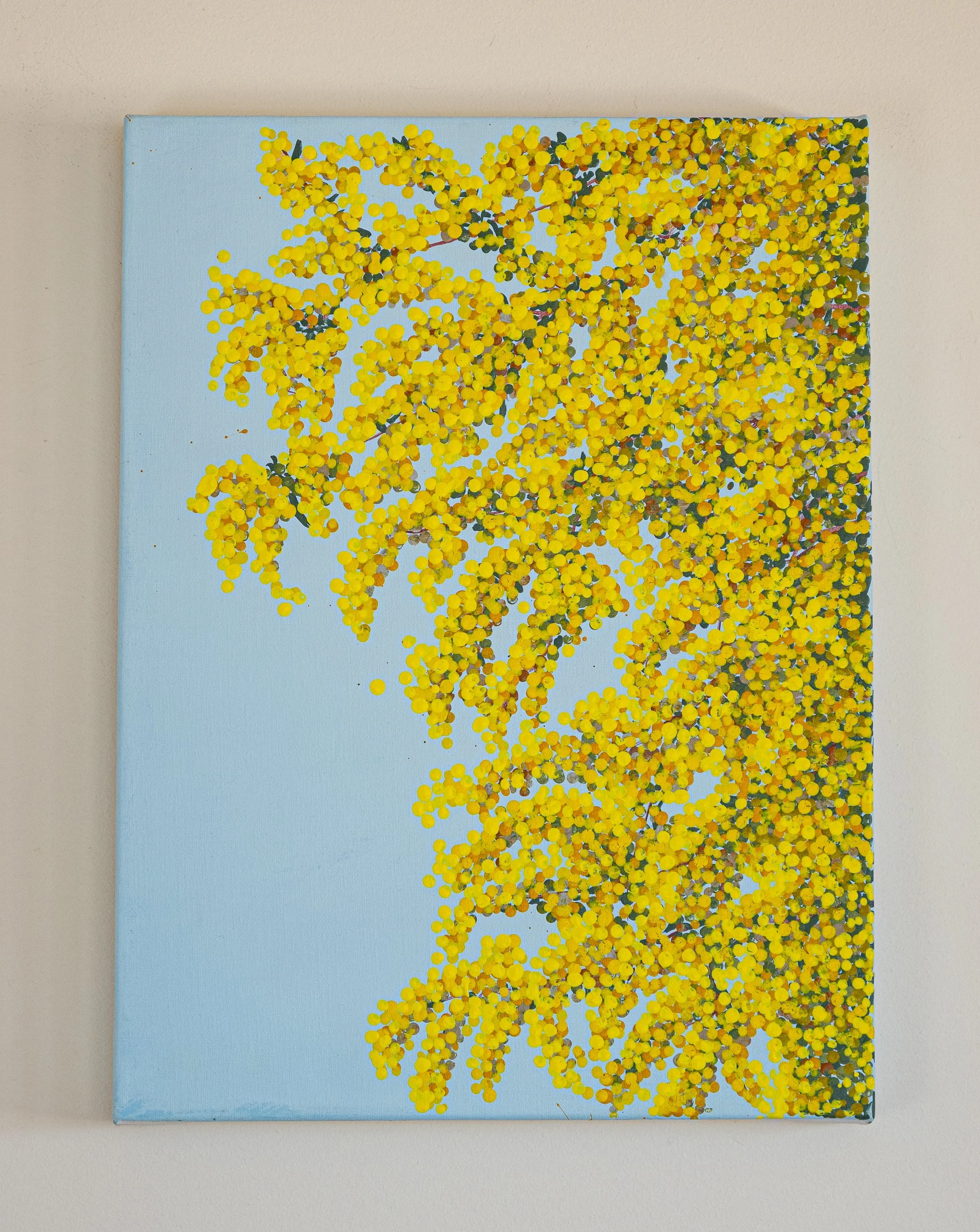 Work 159:  Wattle 2.  2020.   41 x 31 cms.