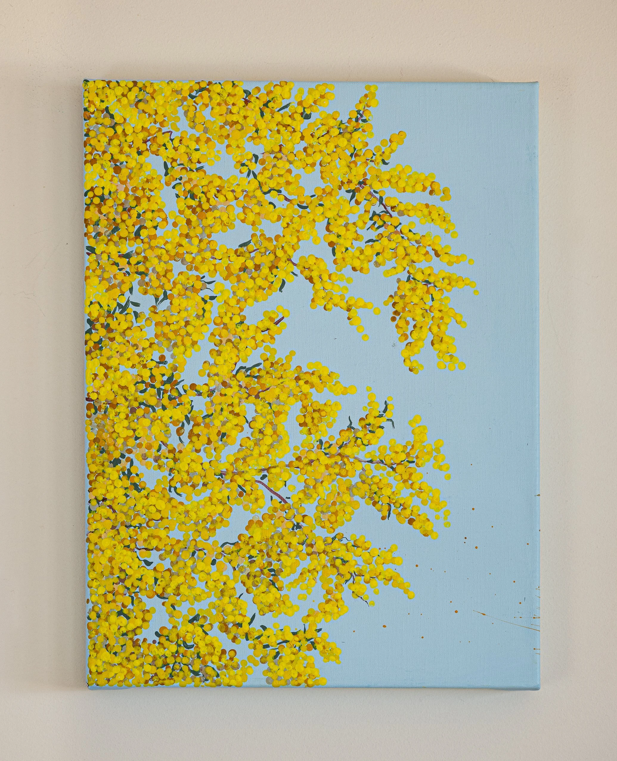 Work 161:  Wattle 4.  2020.   41 x 31 cms.