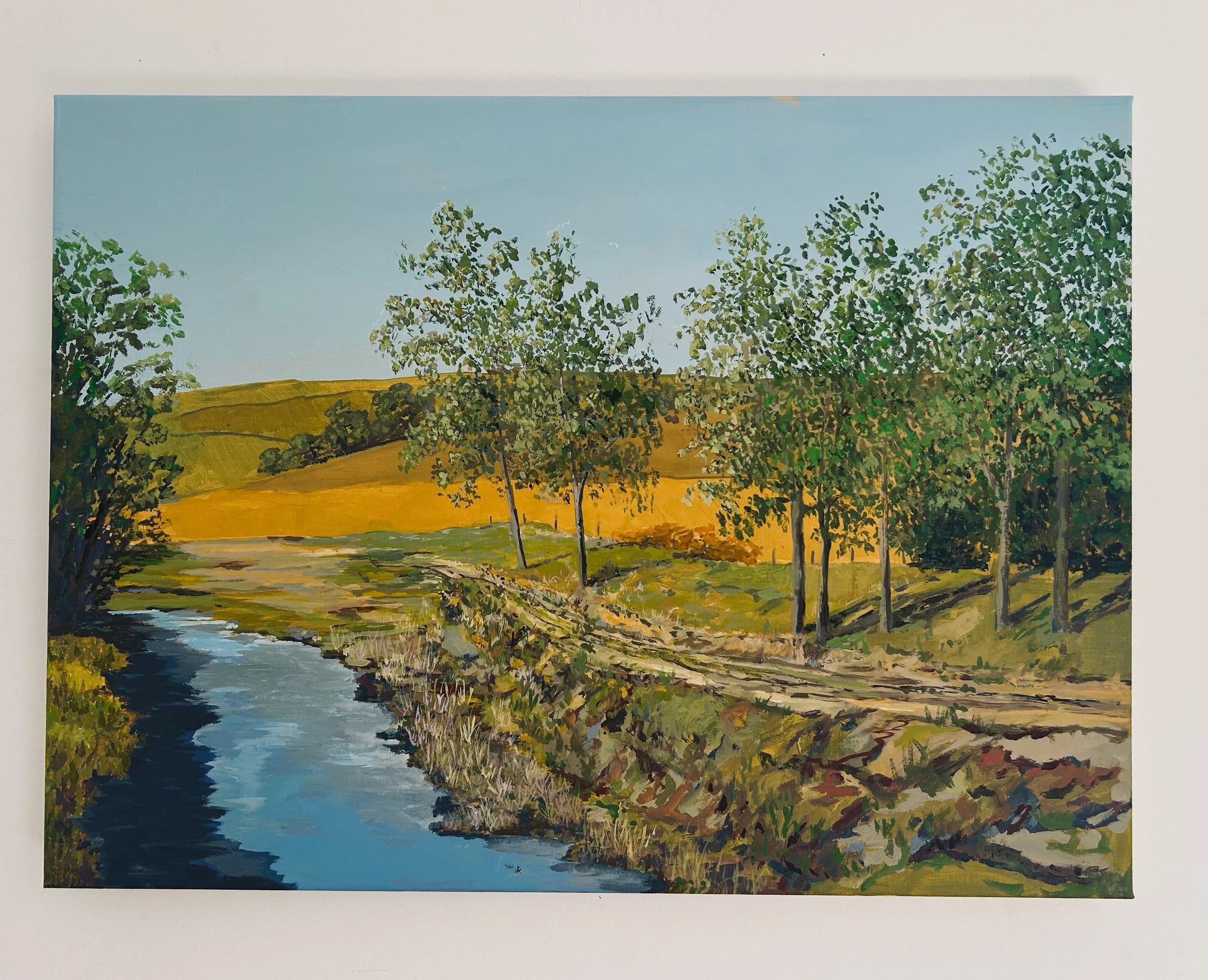 Work 280:  River Bank Path.  2026.   45 x 61 cms.